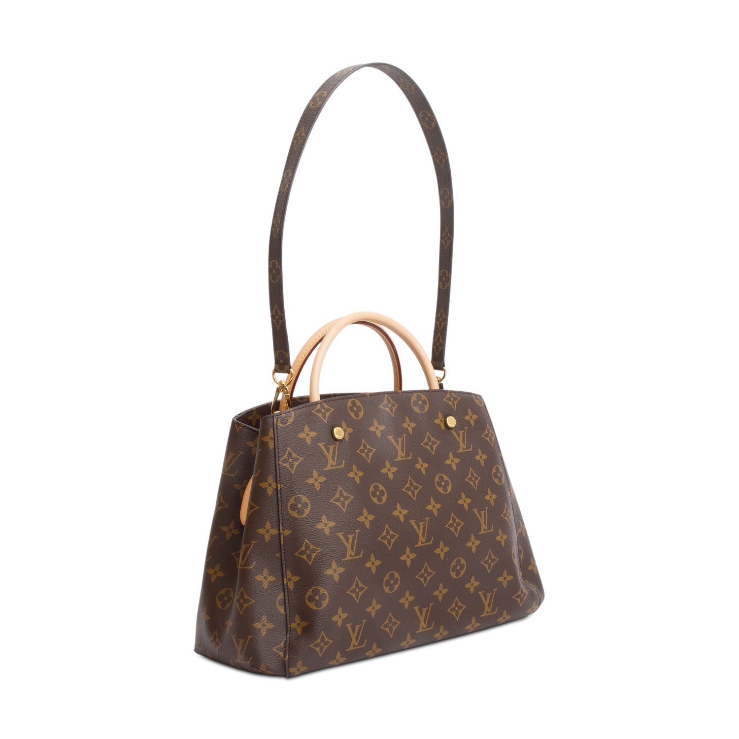Louis Vuitton Monogram Montaigne MM w/ Strap & Box