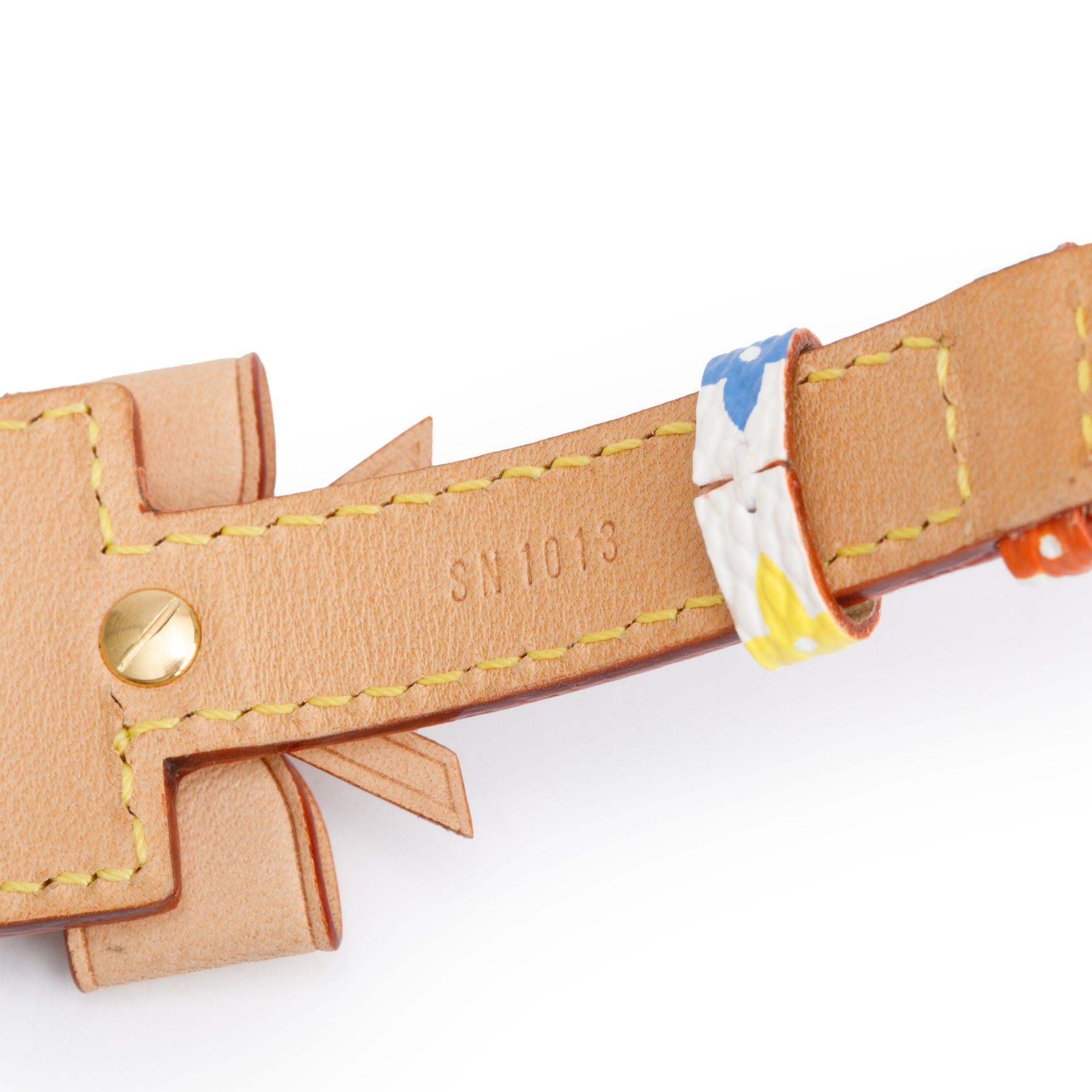 Louis Vuitton Monogram Multicolore Address ID Wrap Bracelet