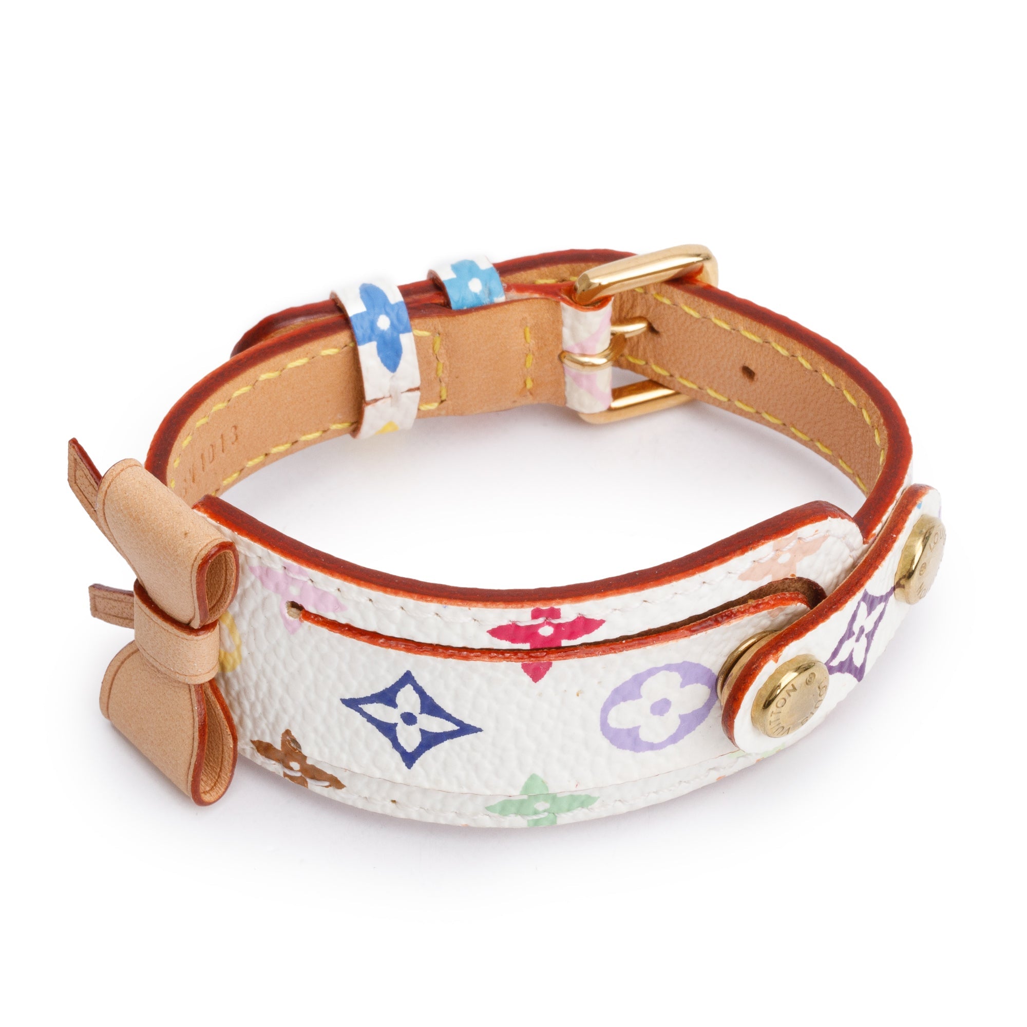 Louis Vuitton Monogram Multicolore Address ID Wrap Bracelet