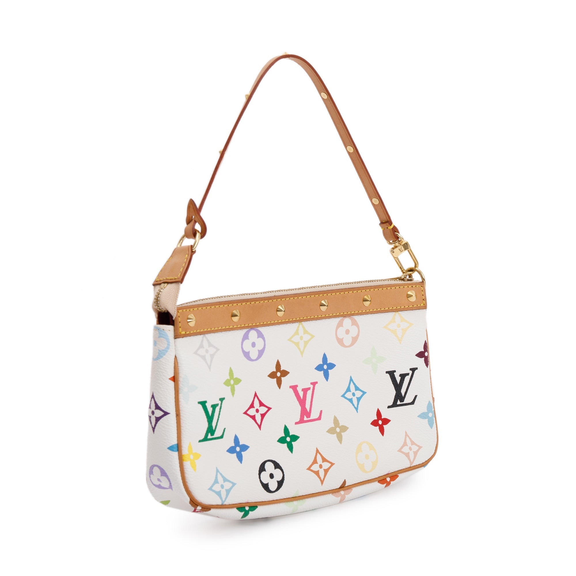 Louis Vuitton Monogram Multicolore Pochette Accessories w/ Box & Strap