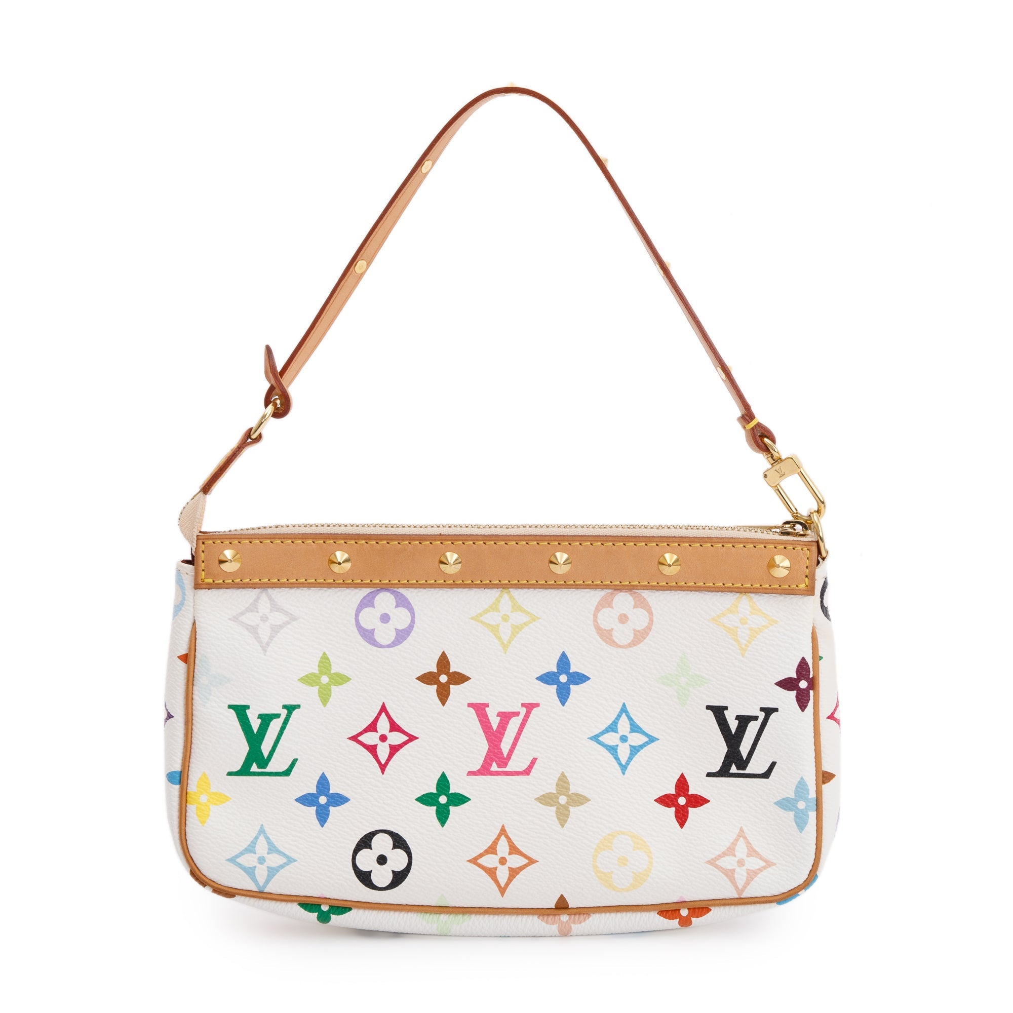 Louis Vuitton Monogram Multicolore Pochette Accessories w/ Box & Strap