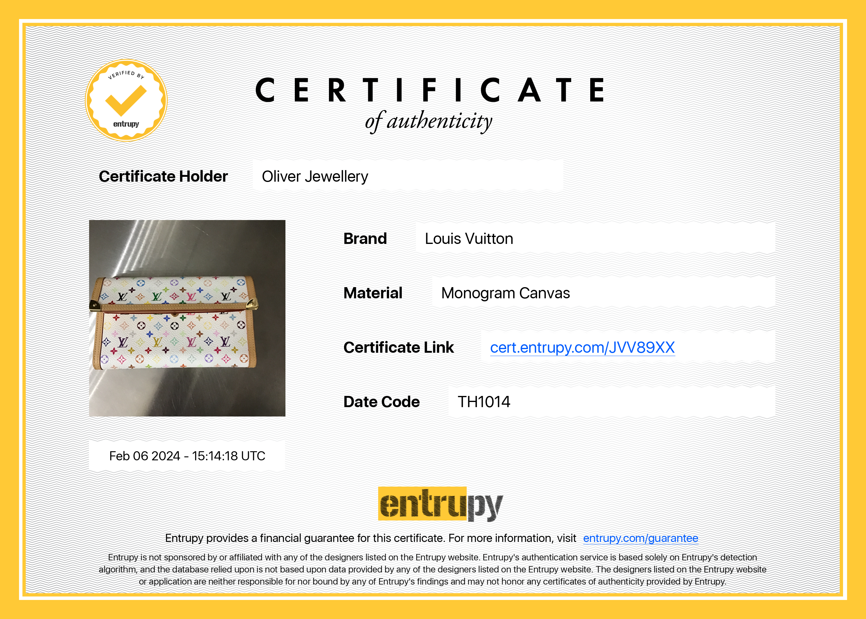 Louis Vuitton Monogram Multicolore Porte Tresor International Wallet w/ Box