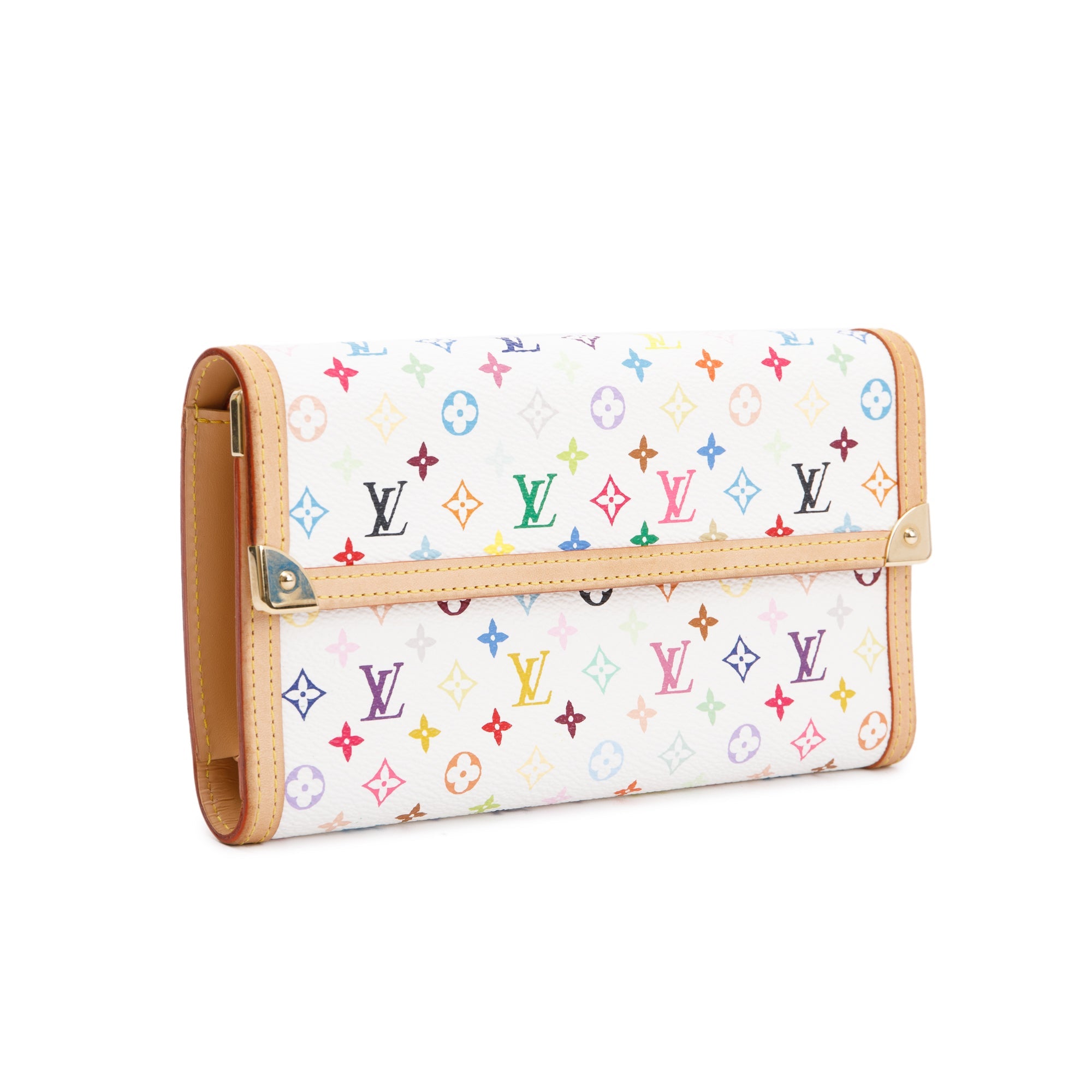 Louis Vuitton Monogram Multicolore Porte Tresor International Wallet w/ Box