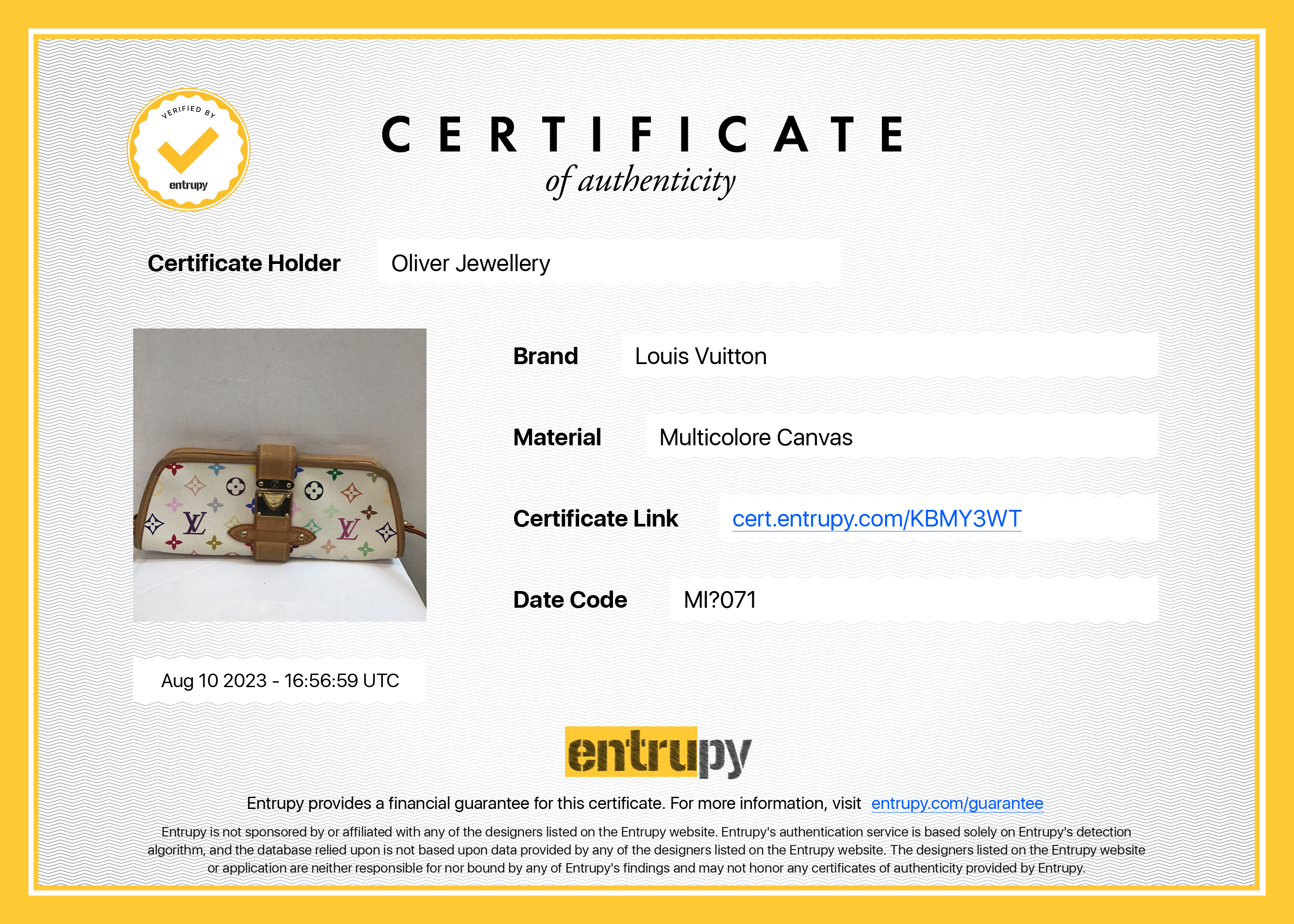 Louis Vuitton Monogram Multicolore Shirley w/ Strap