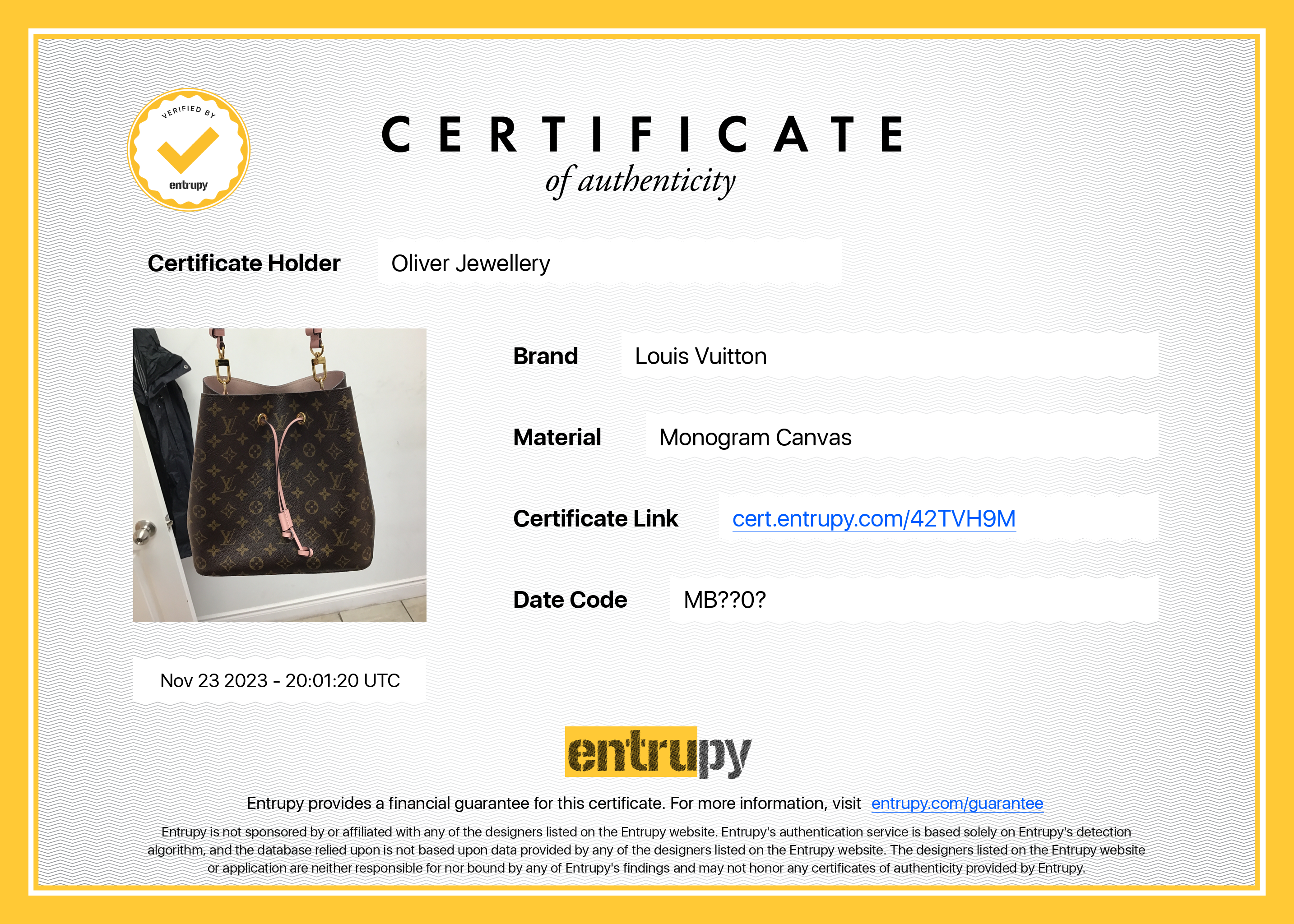 Louis Vuitton Monogram Neonoe MM w/ Box