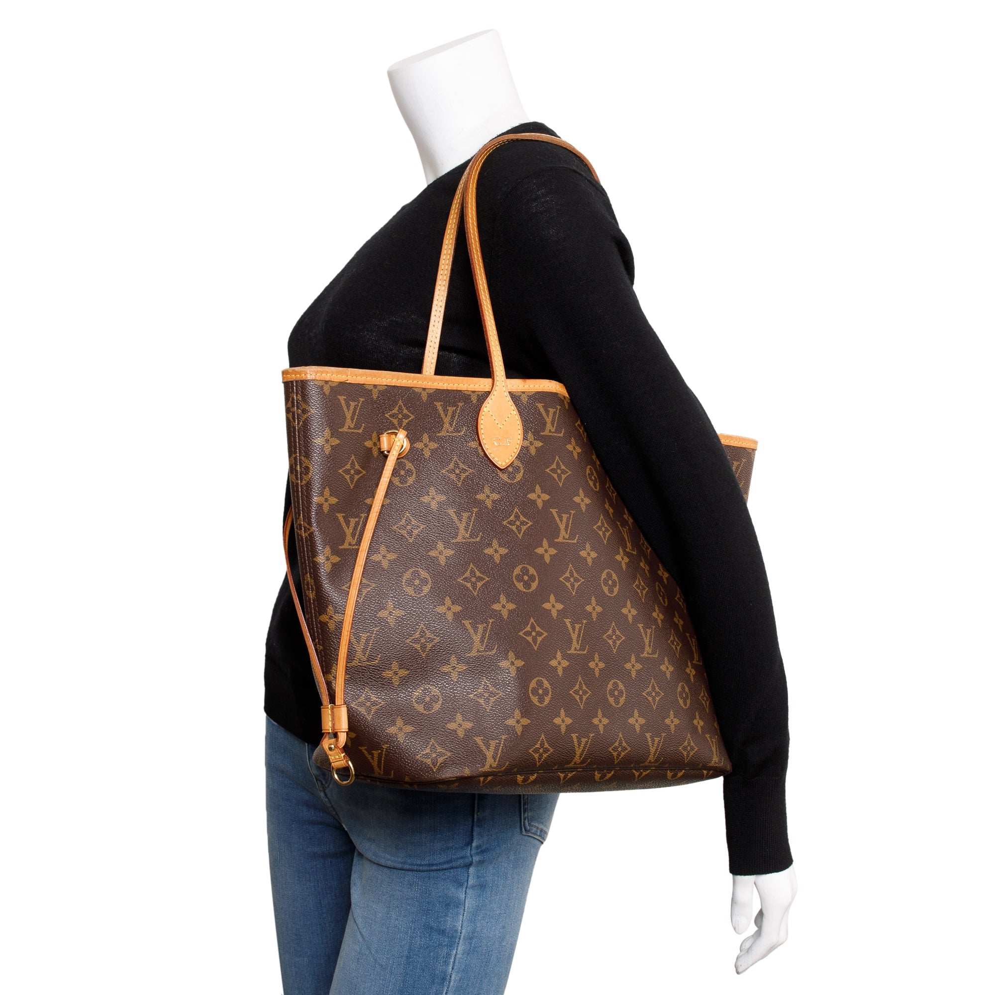Louis Vuitton Monogram Neverfull MM w/ Pouch