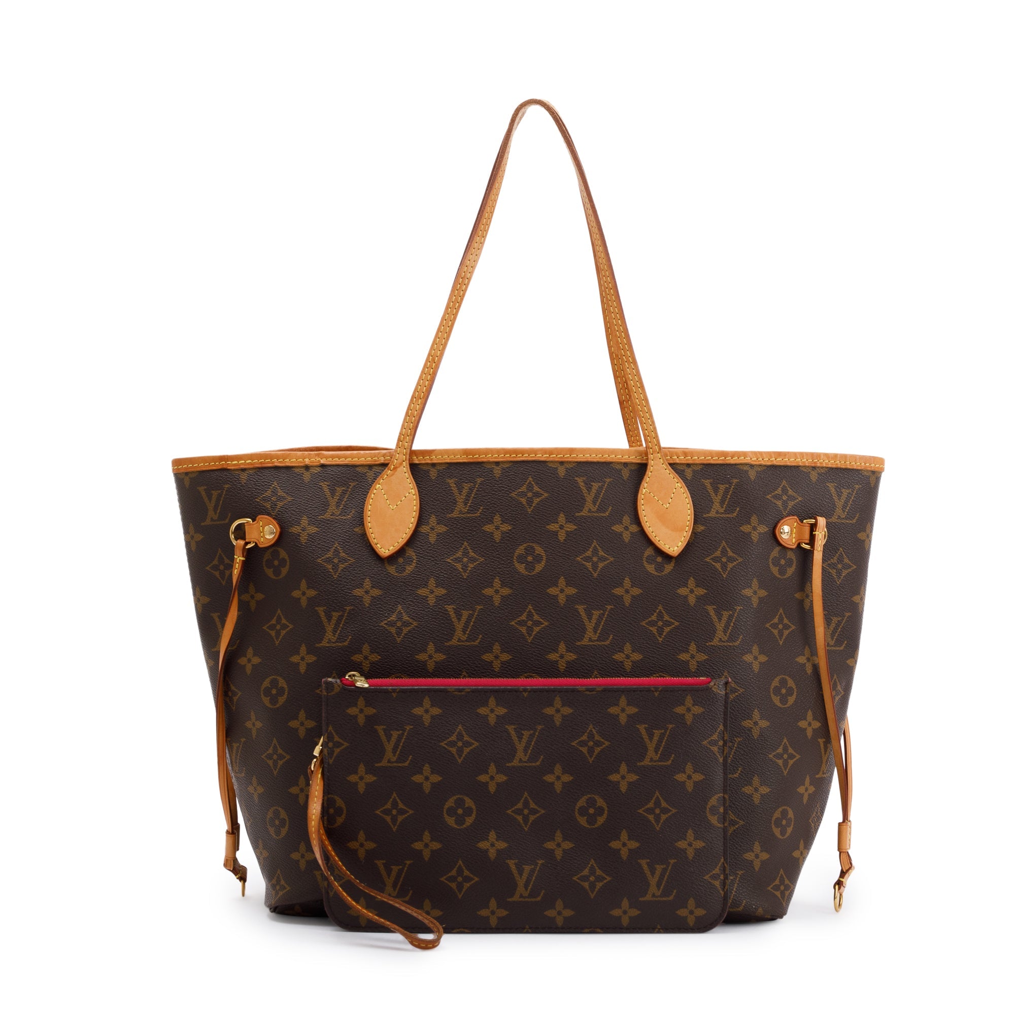 Louis Vuitton Monogram Neverfull MM w/ Pouch