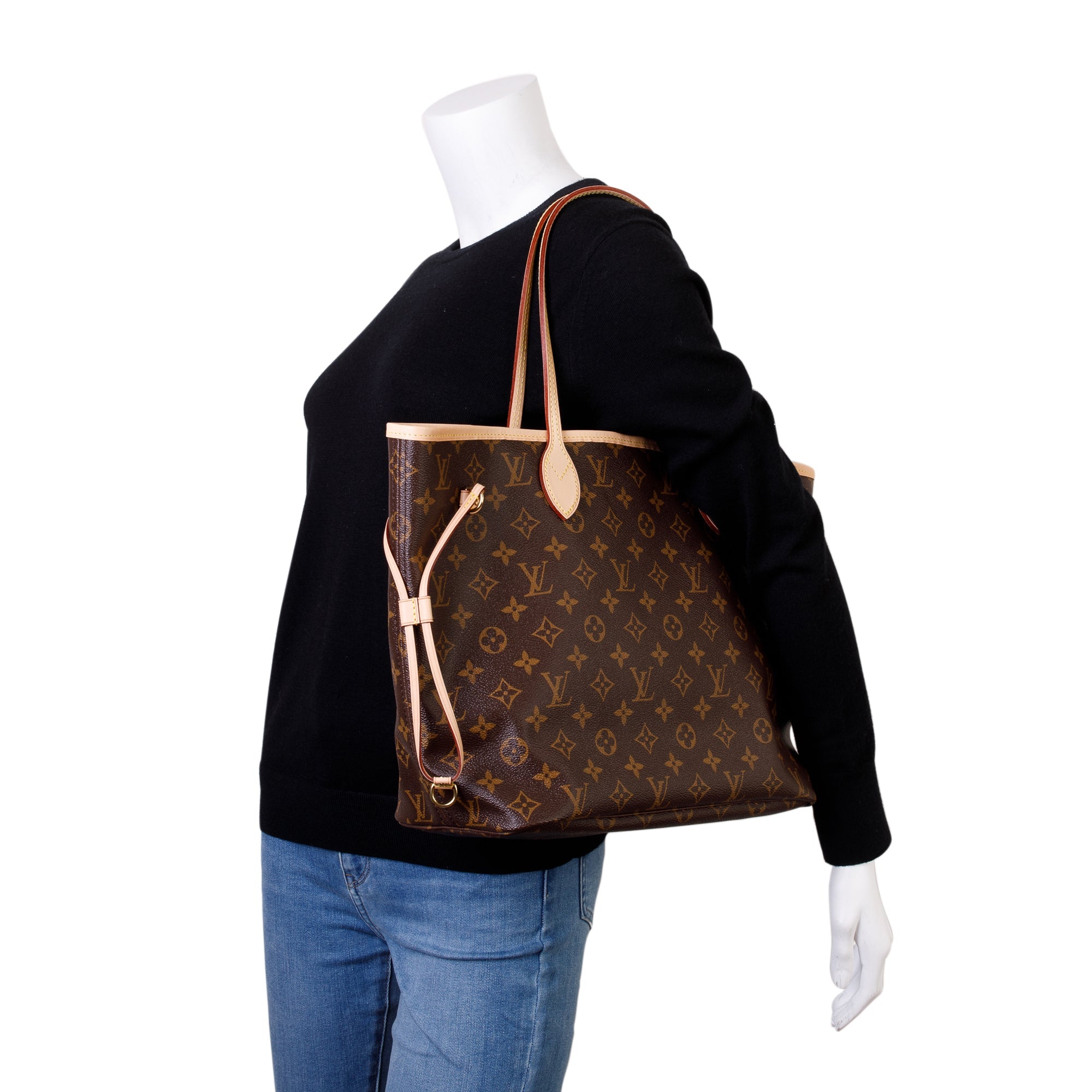 Louis Vuitton Monogram Neverfull MM w/ Pouch & Box