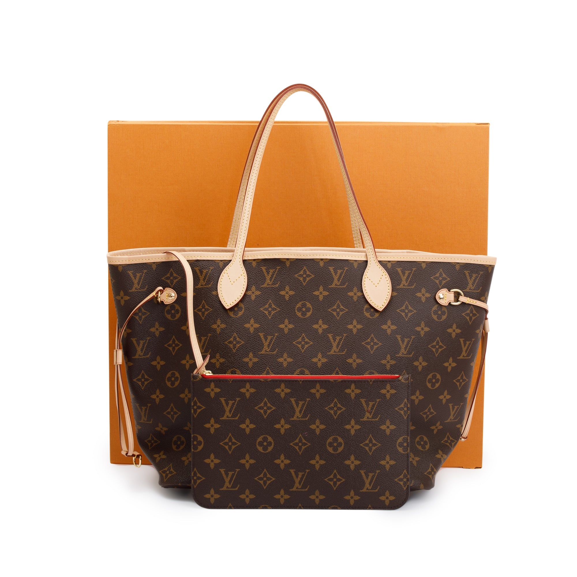 Louis Vuitton Monogram Neverfull MM w/ Pouch & Box