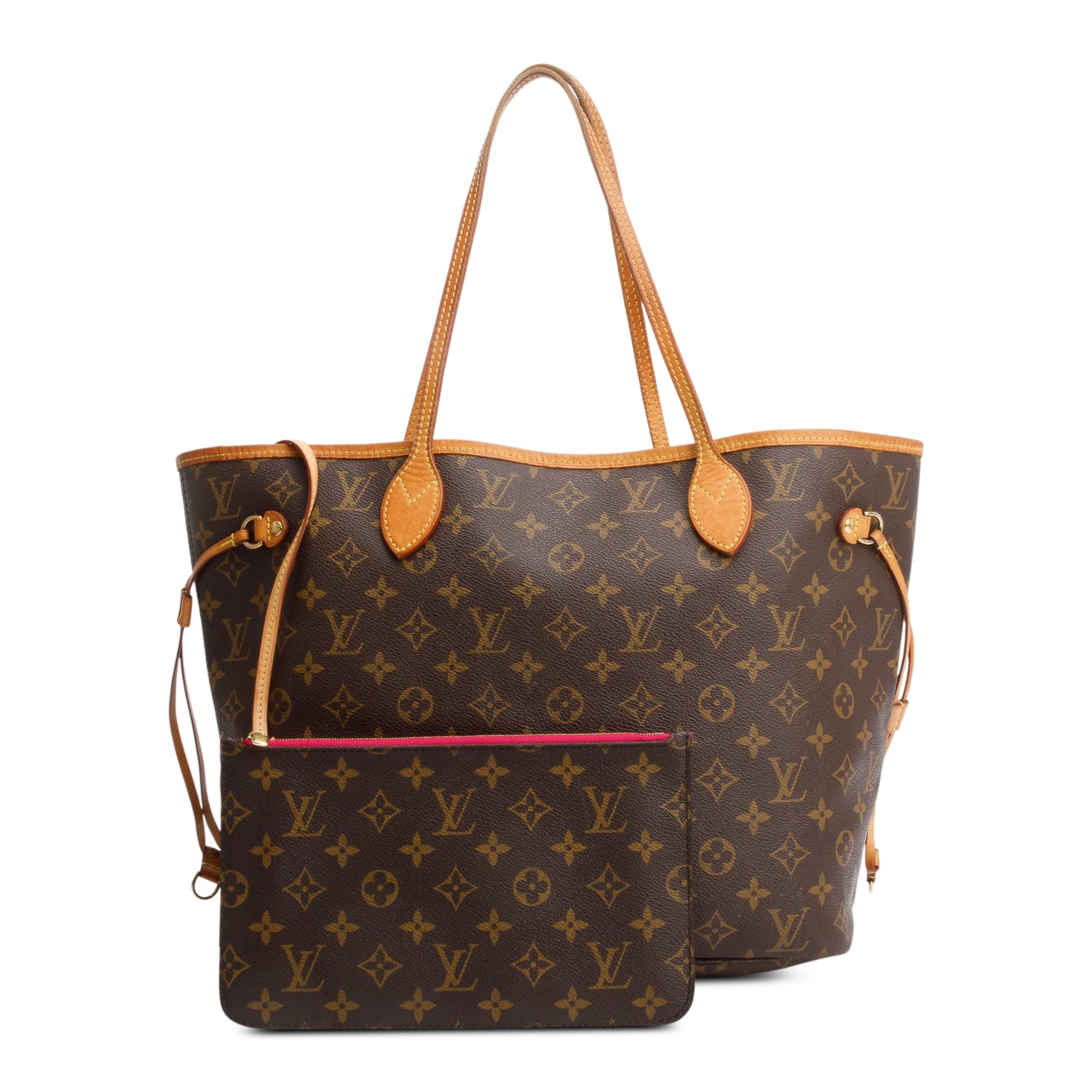 Louis Vuitton Monogram Neverfull MM w/ Pouch & Box