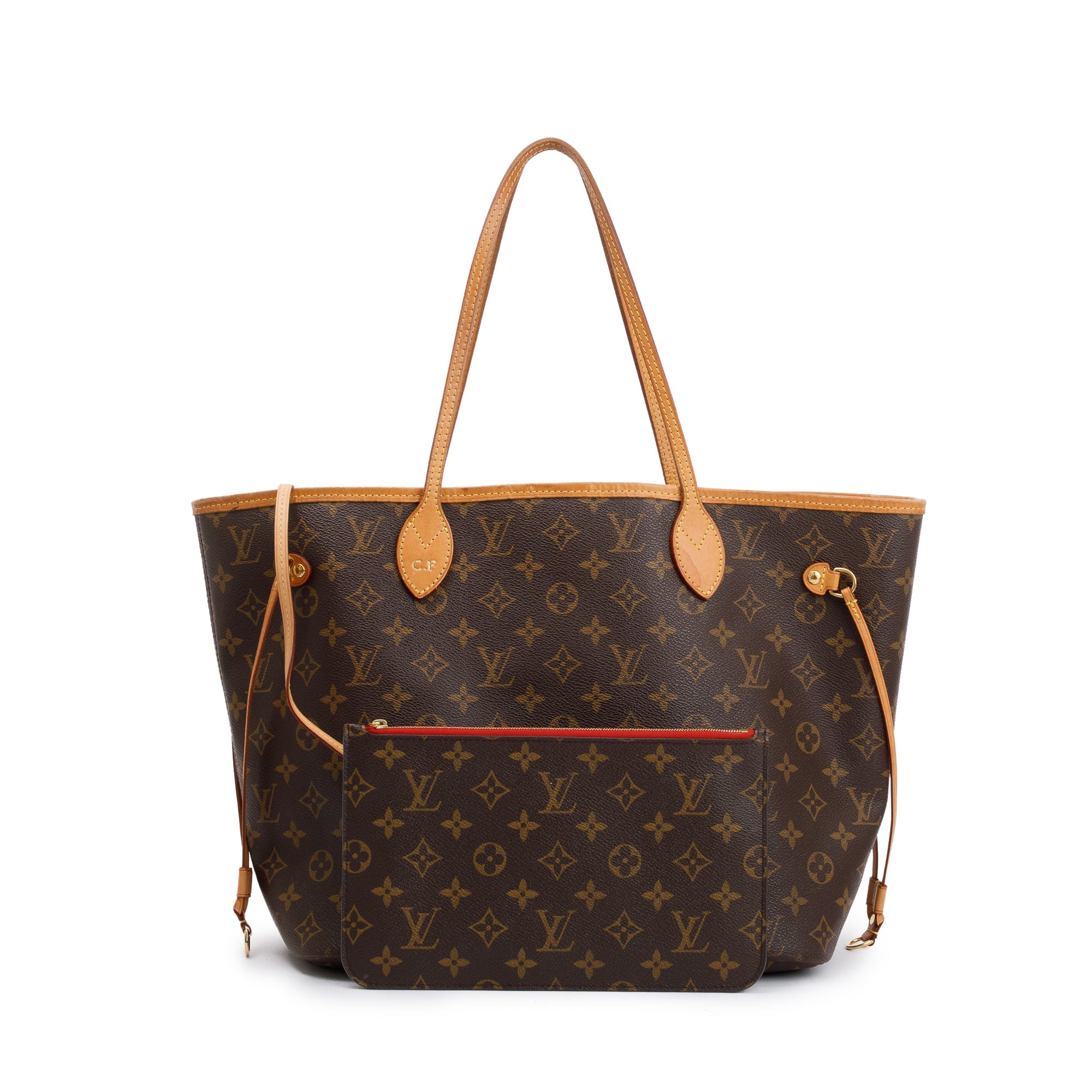 Louis Vuitton Monogram Neverfull MM w/ Pouch