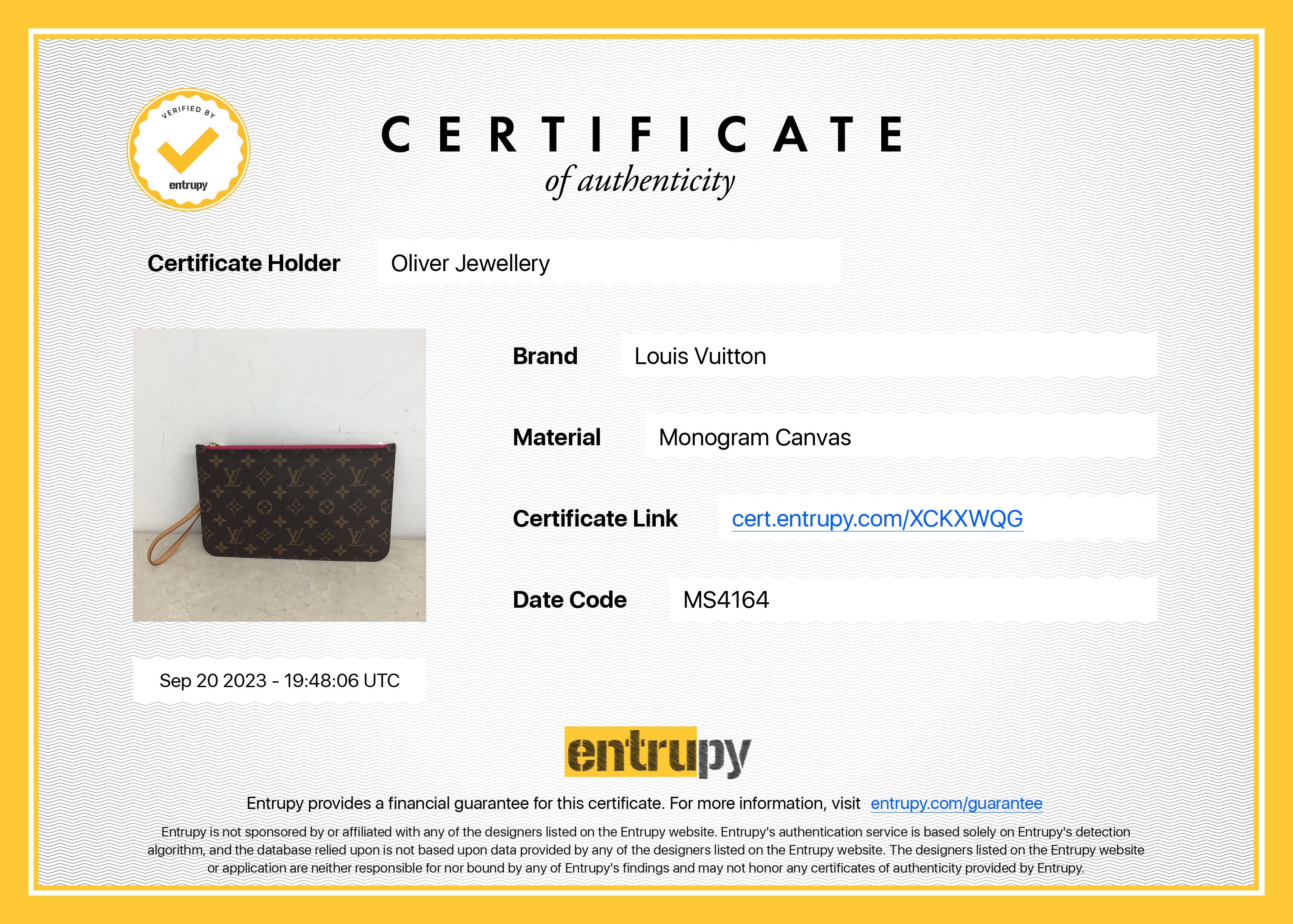 Louis Vuitton Monogram Neverfull Pochette