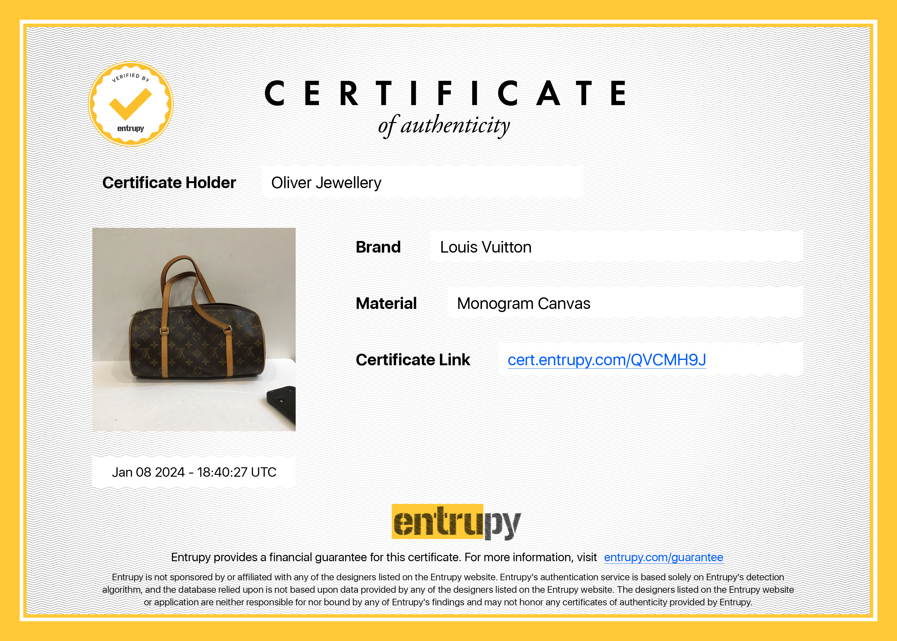 Louis Vuitton Monogram Papillon 30