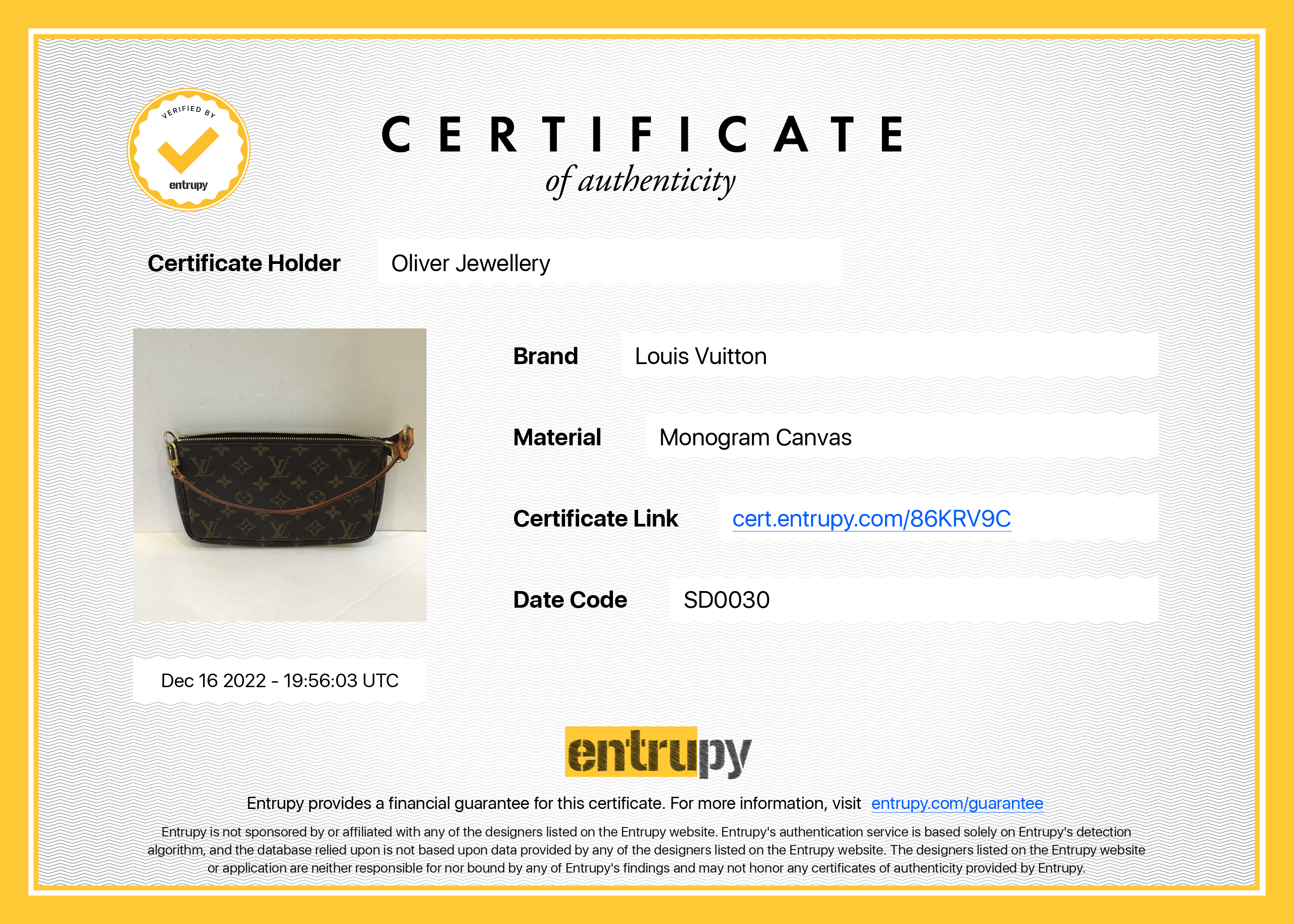 Louis Vuitton Monogram Pochette Accessoires