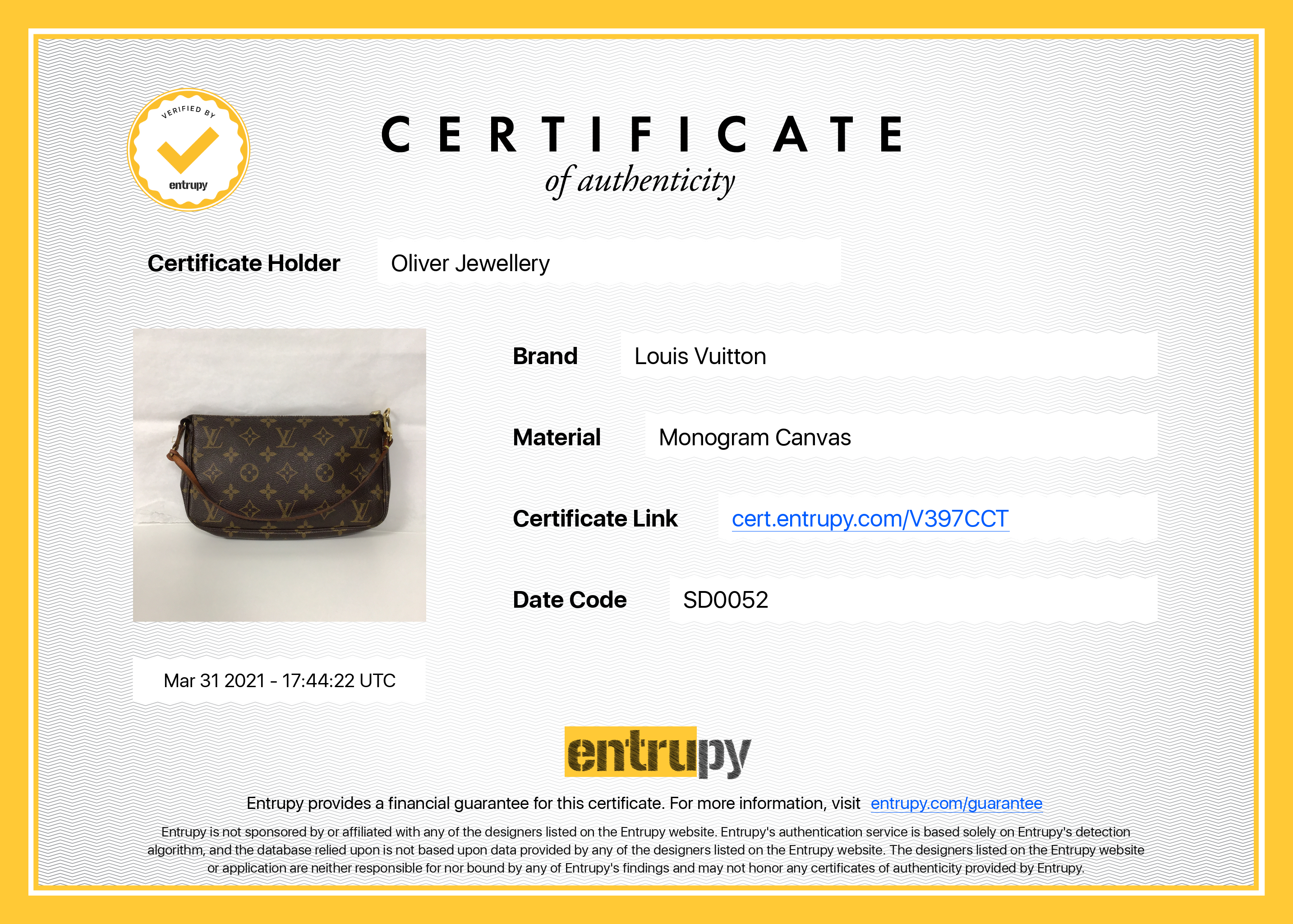 Louis Vuitton Monogram Pochette Accessoires