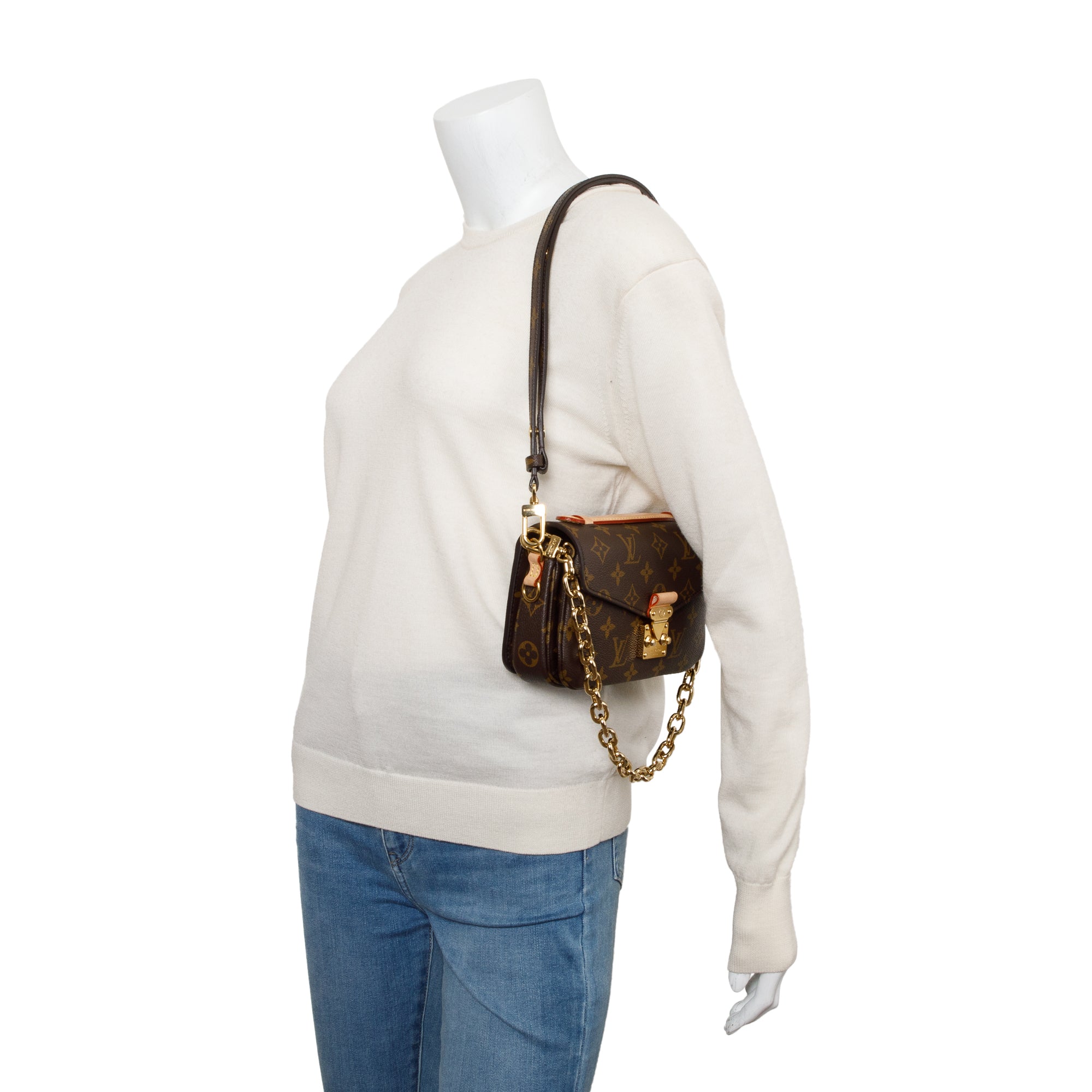 Louis Vuitton Monogram Pochette Metis East West w/ Strap