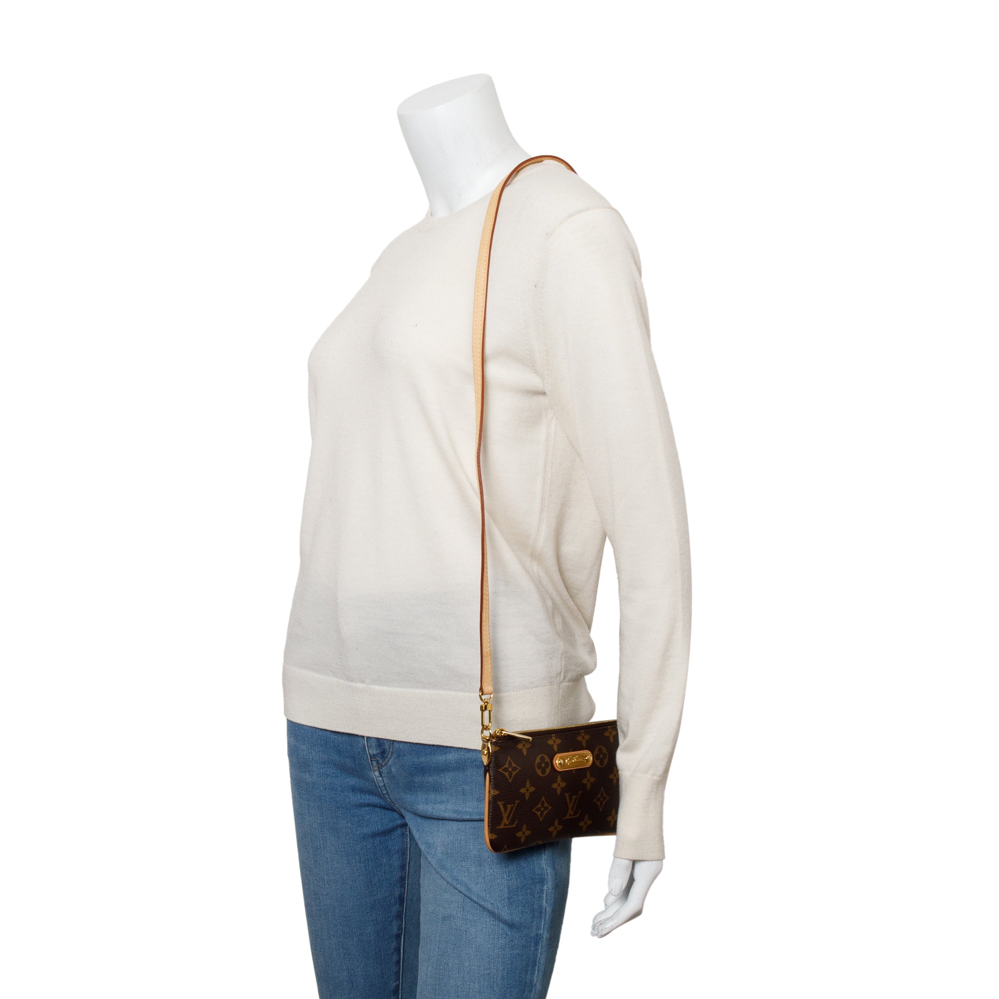 Louis Vuitton Monogram Pochette Milla MM w/ Strap