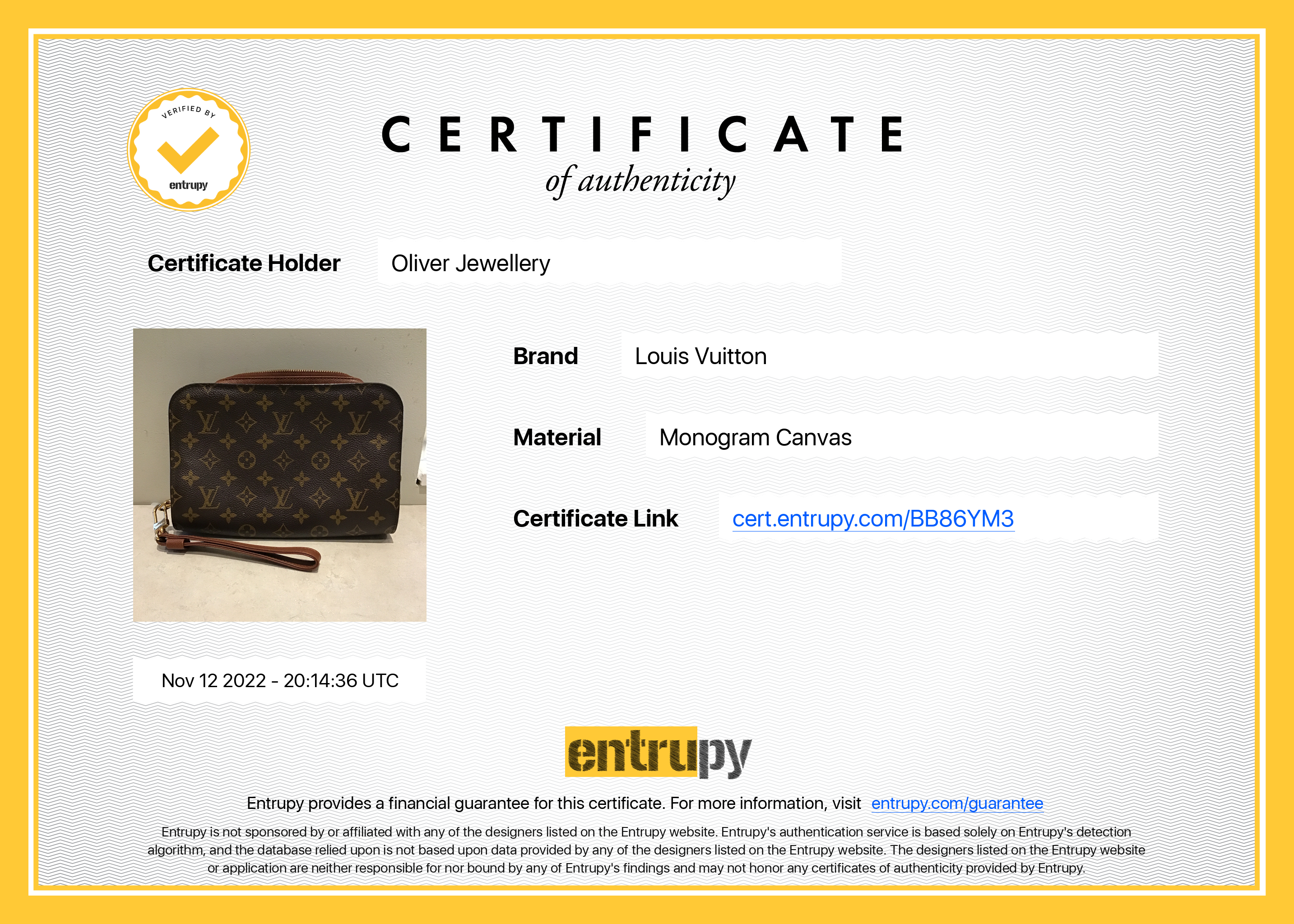 Louis Vuitton Monogram Pochette Orsay w/ Box