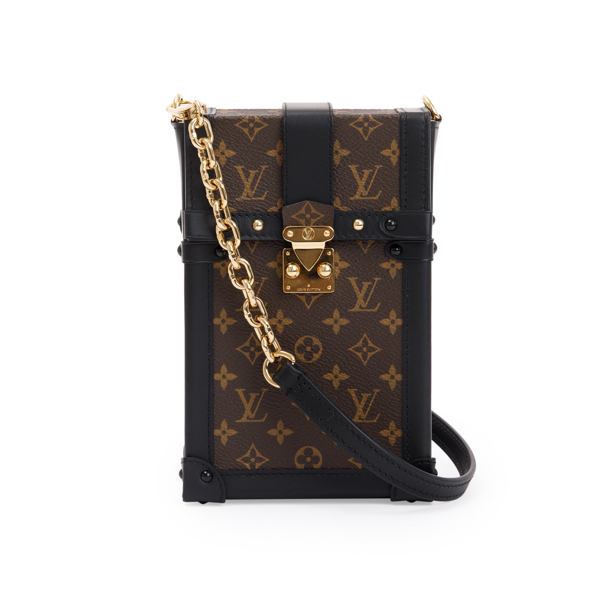 Louis Vuitton Monogram Pochette Trunk Verticale w/ Strap