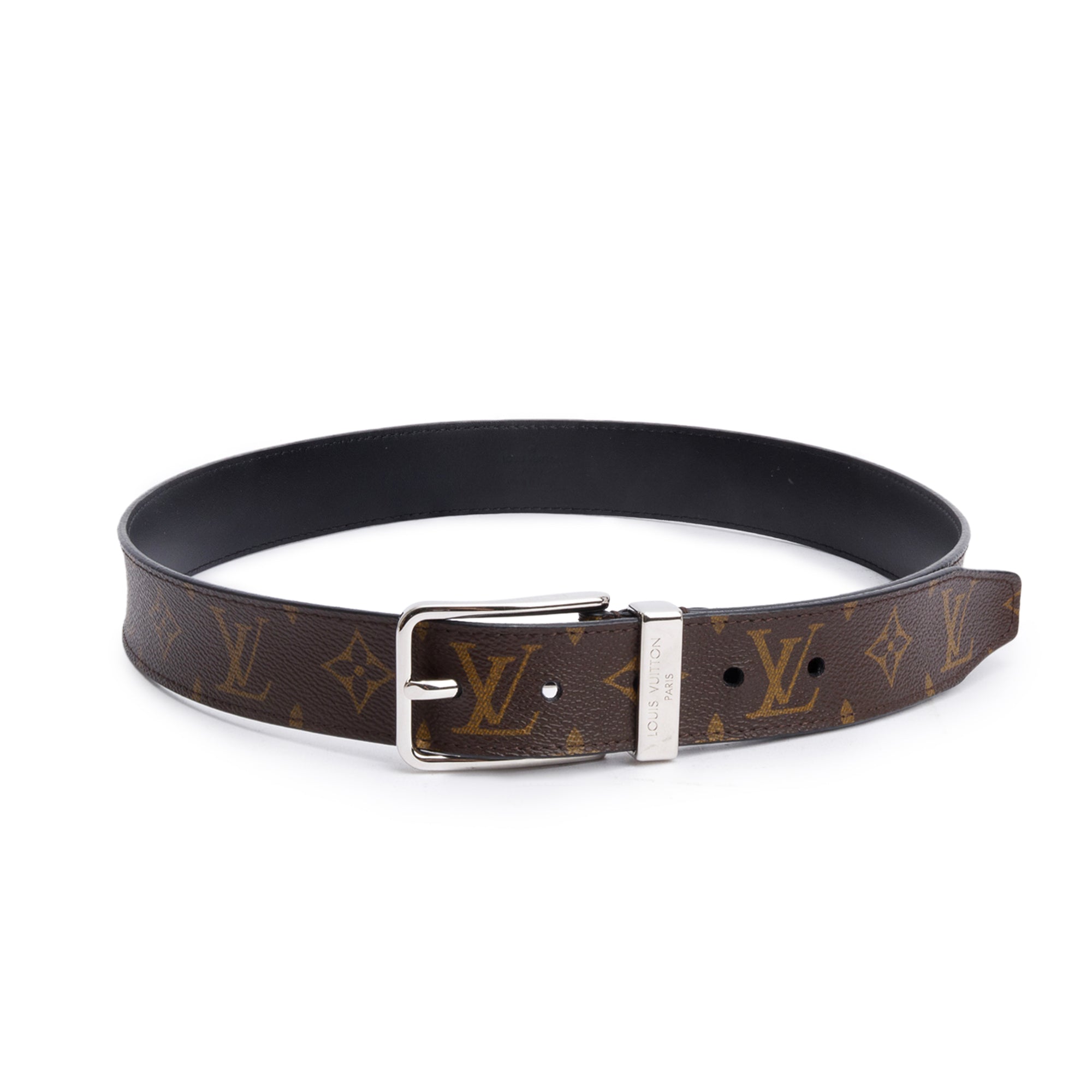 Louis Vuitton Monogram Pont Neuf 35 MM Belt, Size 85 34 w/ Box
