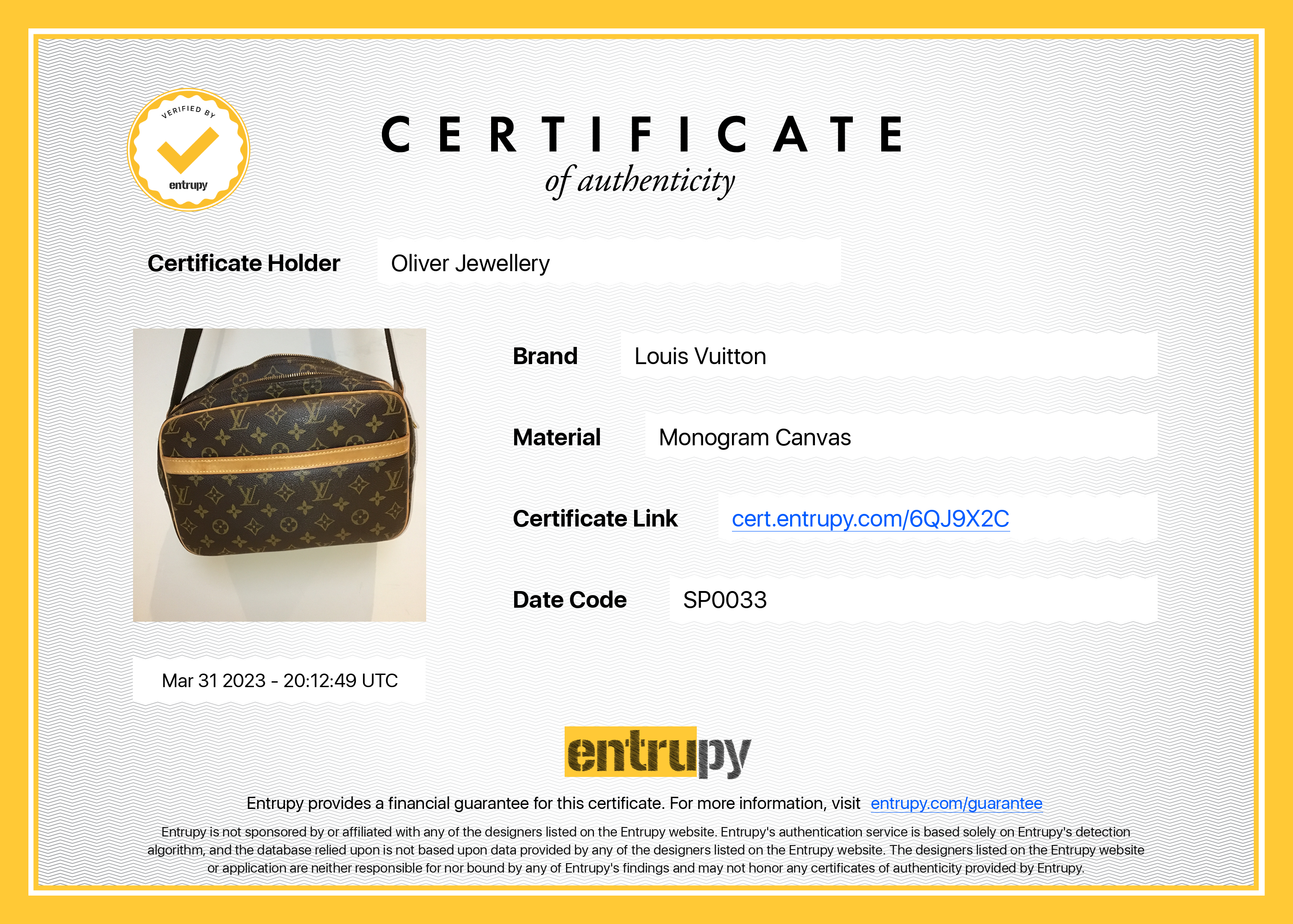 Louis Vuitton Monogram Reporter PM w/ Box