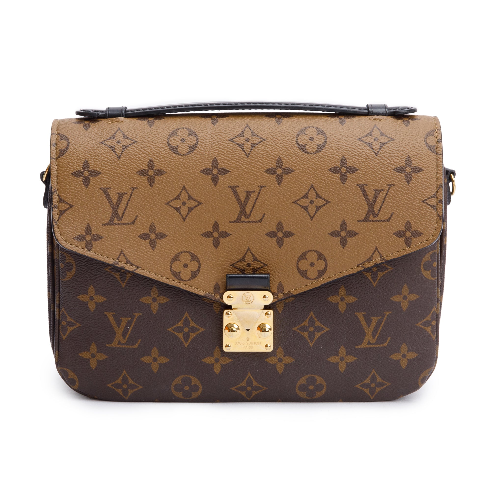 Louis Vuitton Monogram Reverse Pochette Metis w/ Strap & Box