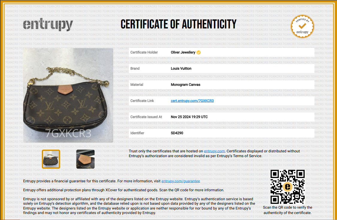 Louis Vuitton Monogram Rose Multi-Pochette Accessoires w/ Box