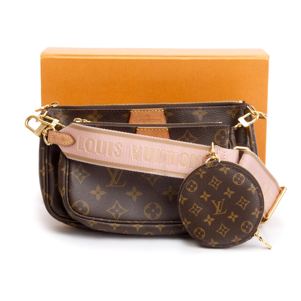 Louis Vuitton Monogram Rose Multi-Pochette Accessoires w/ Box