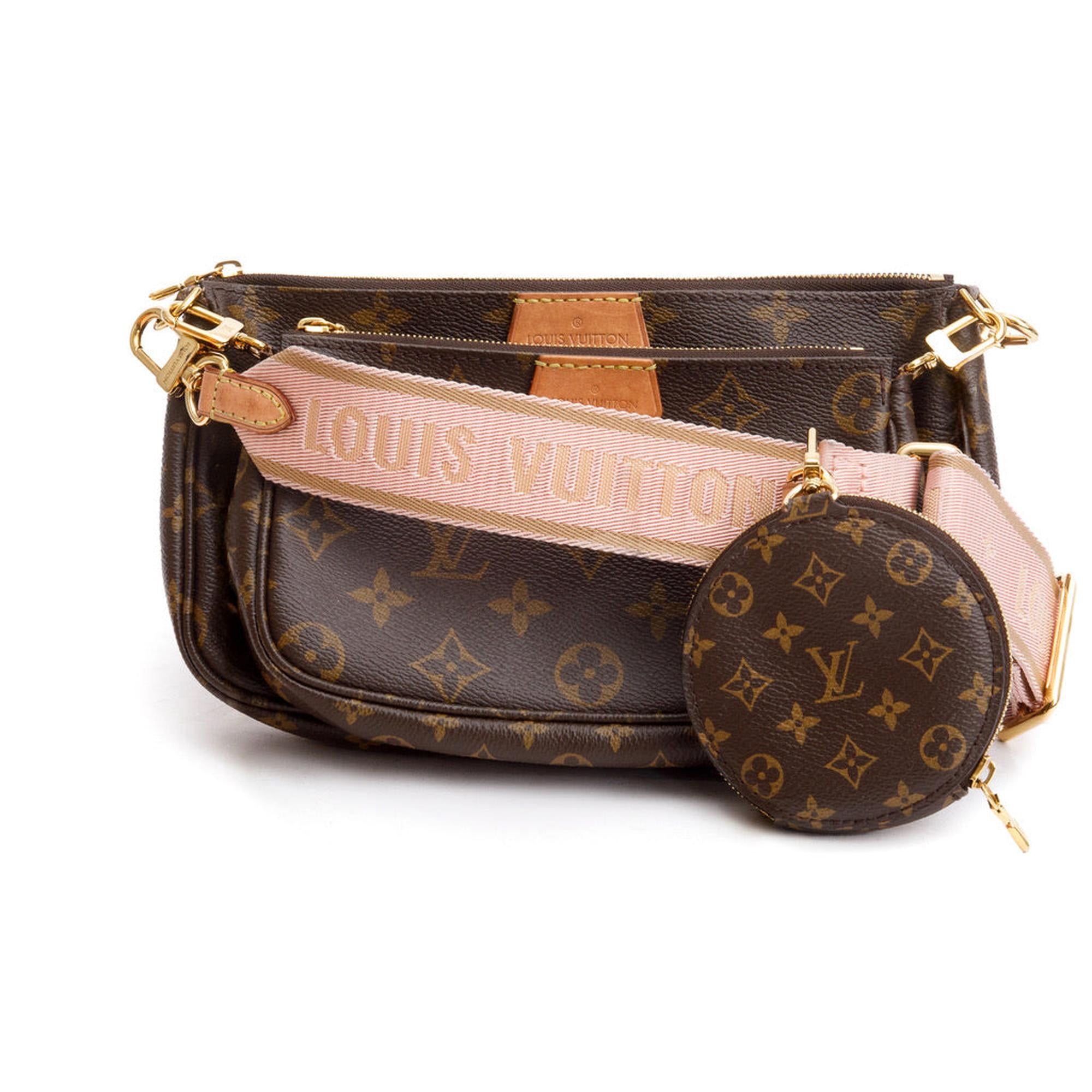 Louis Vuitton Monogram Rose Multi-Pochette Accessoires w/ Box