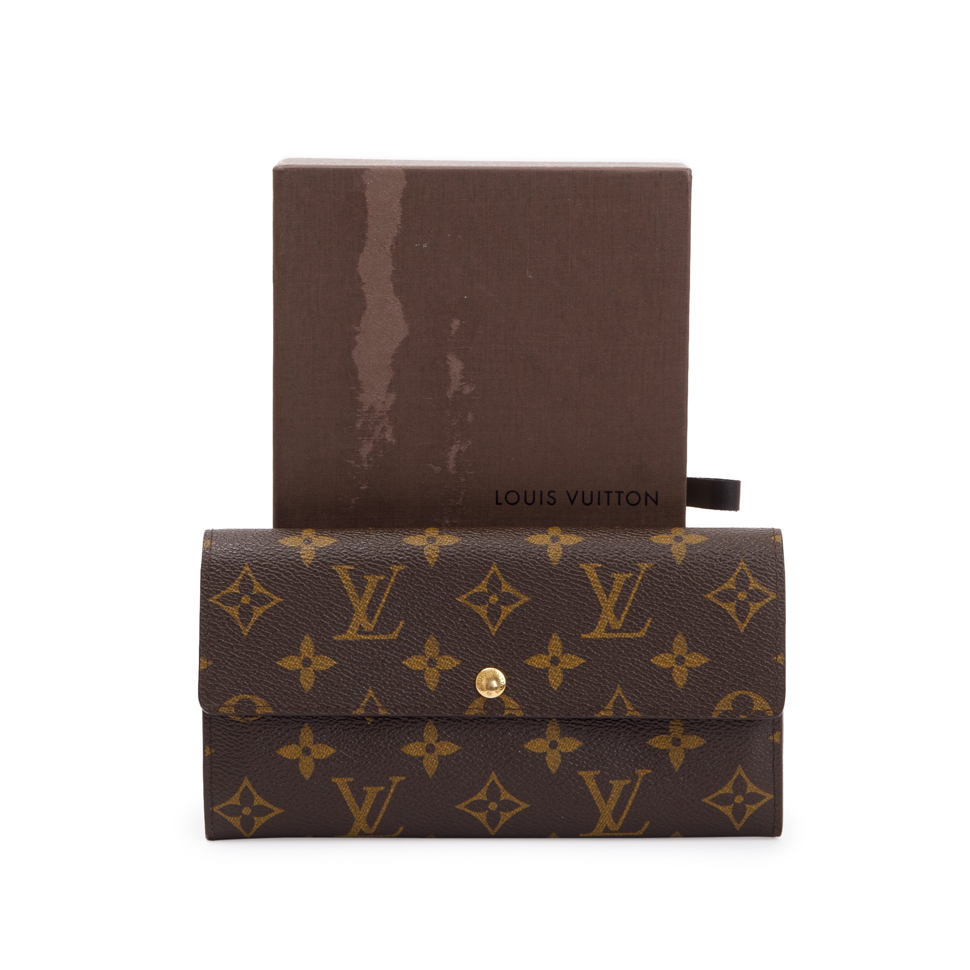 Louis Vuitton Monogram Sarah Wallet w/ Box & Receipt