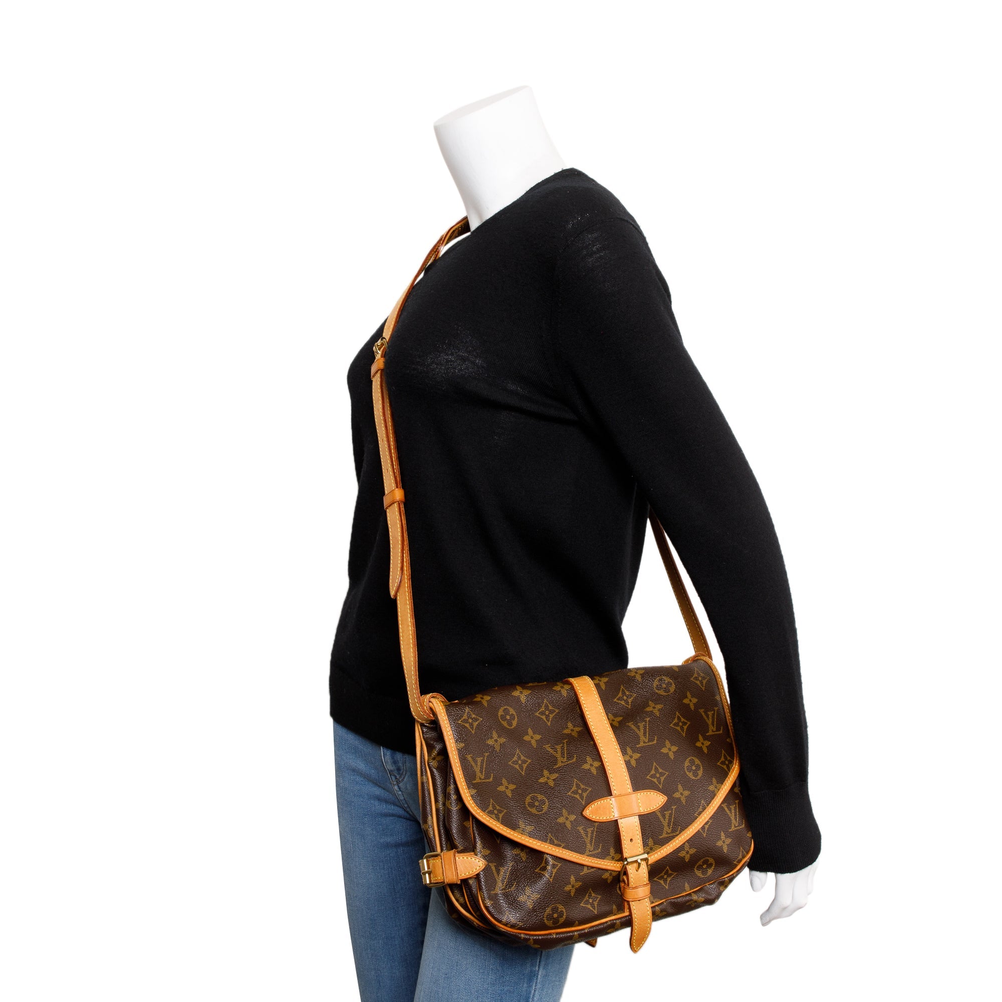 Louis Vuitton Monogram Saumur 25 Crossbody Bag