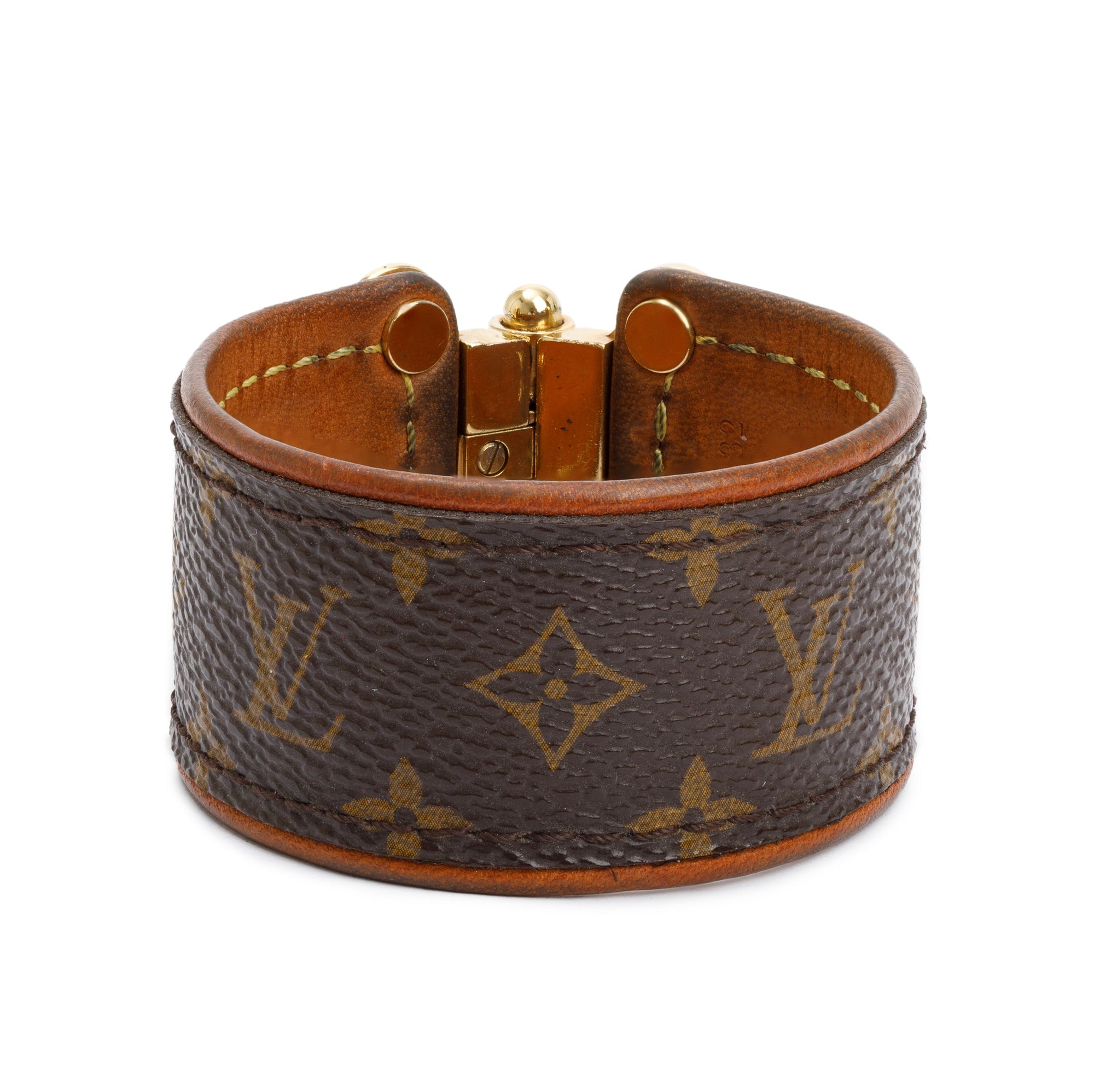 Louis Vuitton Monogram Save It Bracelet, Size 17