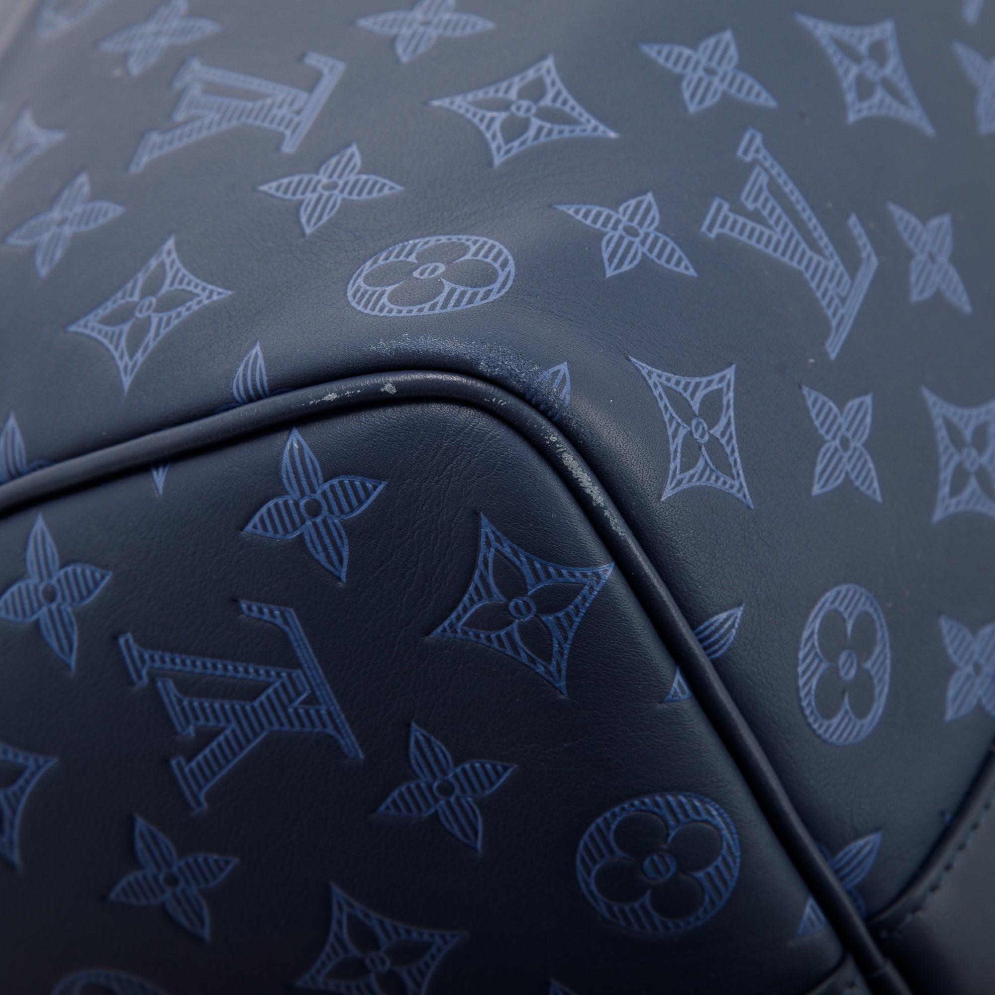 Louis Vuitton Monogram Shadow Leather Keepall Bandouliere 50