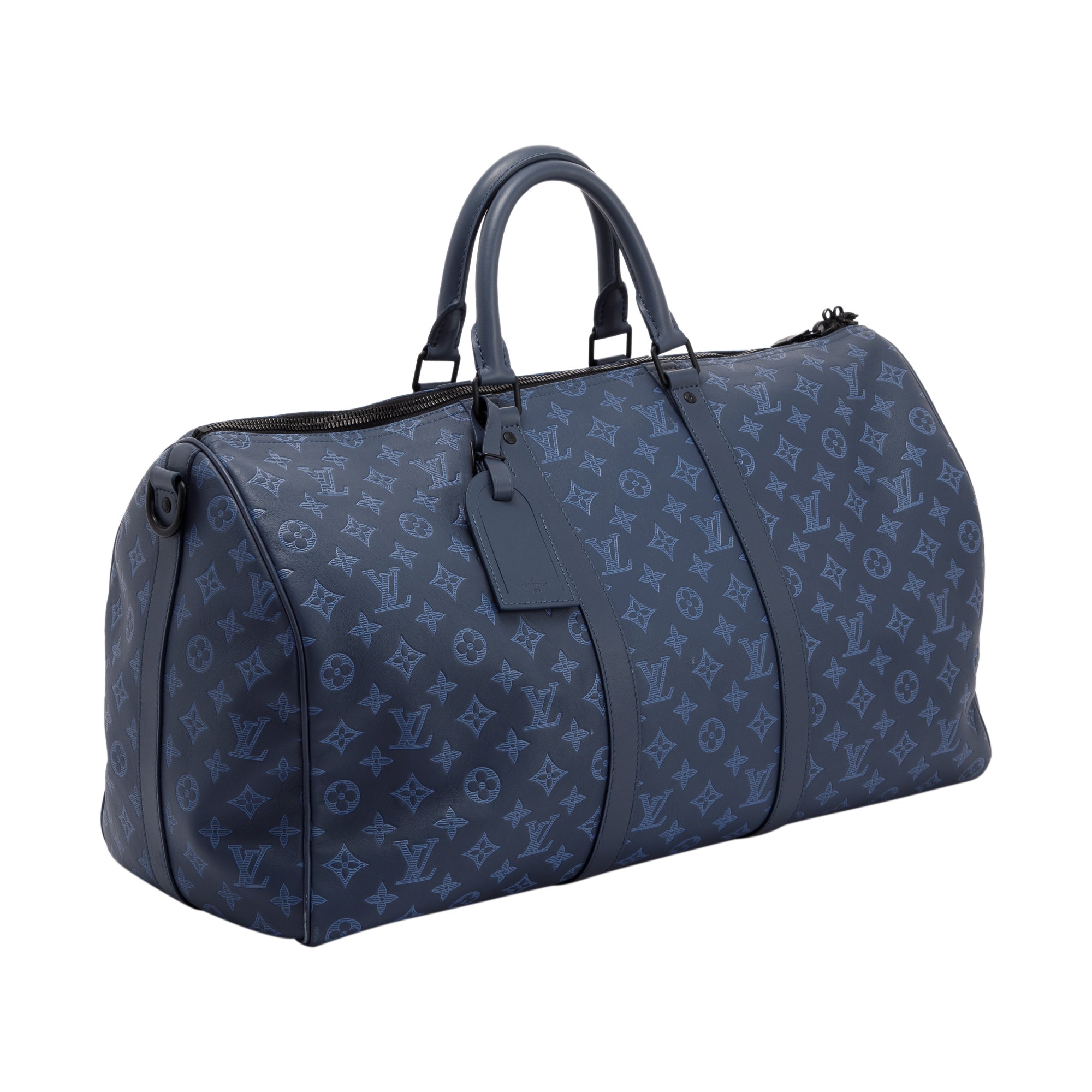 Louis Vuitton Monogram Shadow Leather Keepall Bandouliere 50