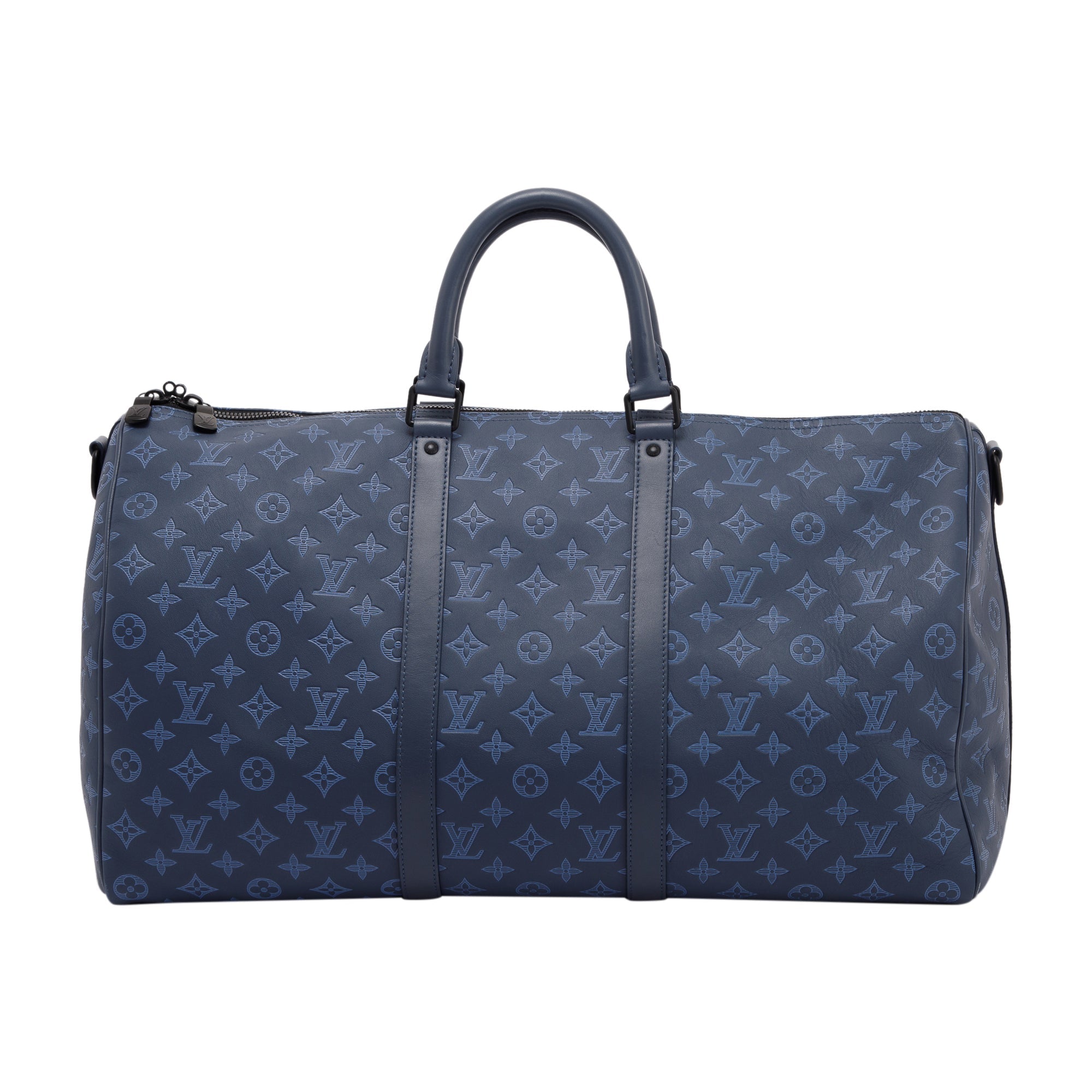 Louis Vuitton Monogram Shadow Leather Keepall Bandouliere 50