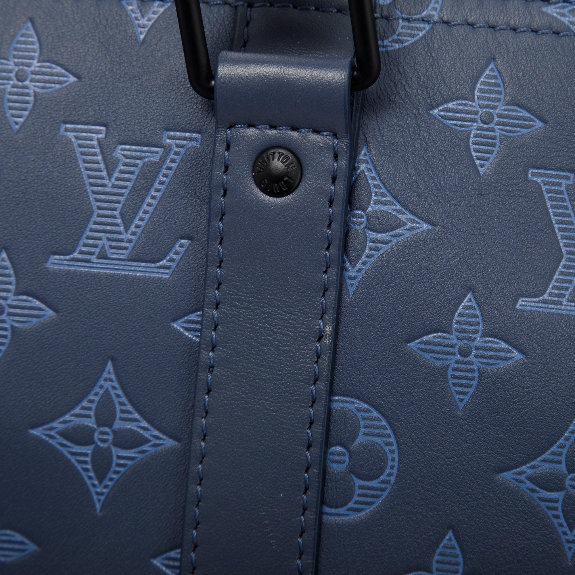 Louis Vuitton Monogram Shadow Leather Keepall Bandouliere 50