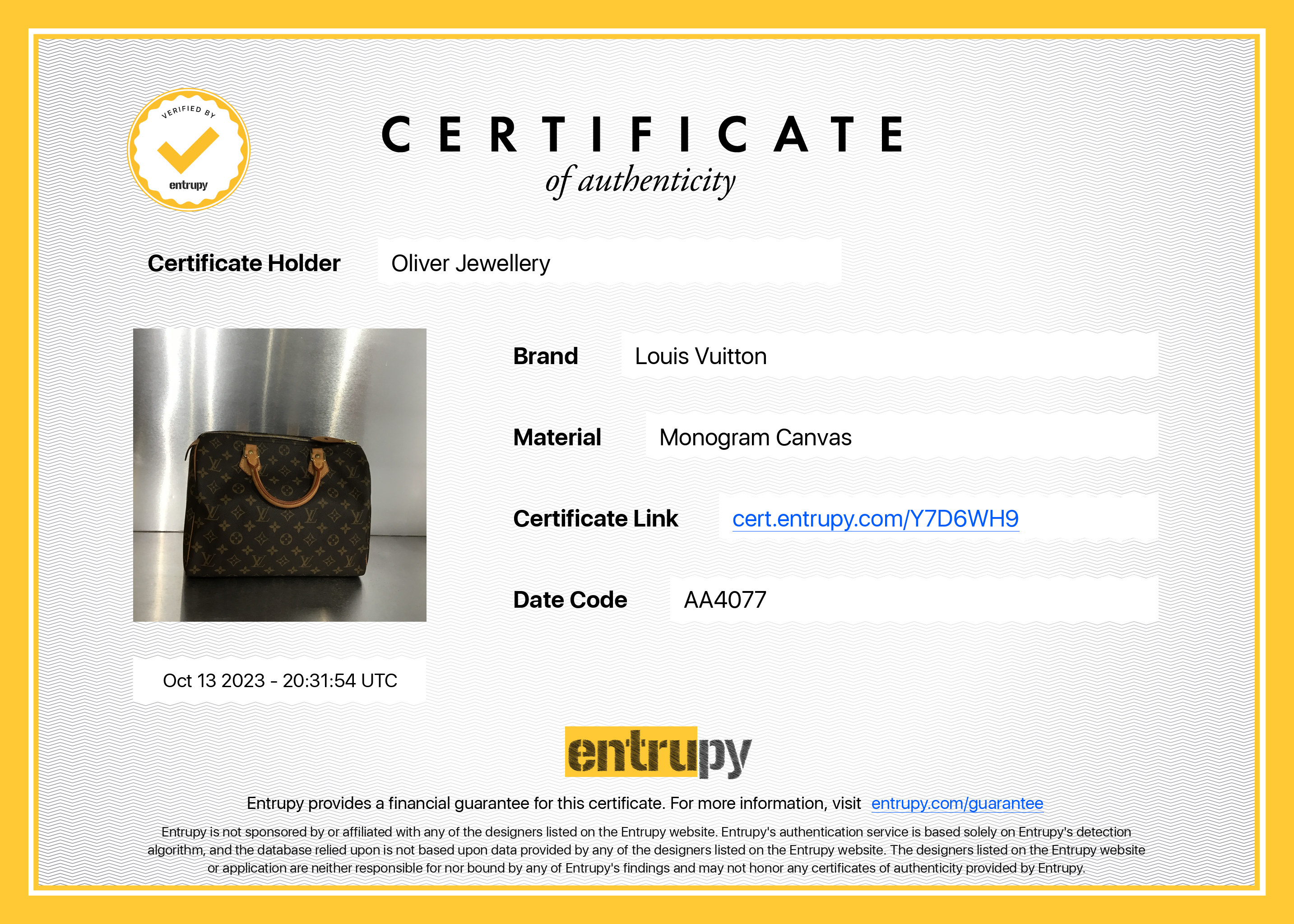 Louis Vuitton Monogram Speedy 30