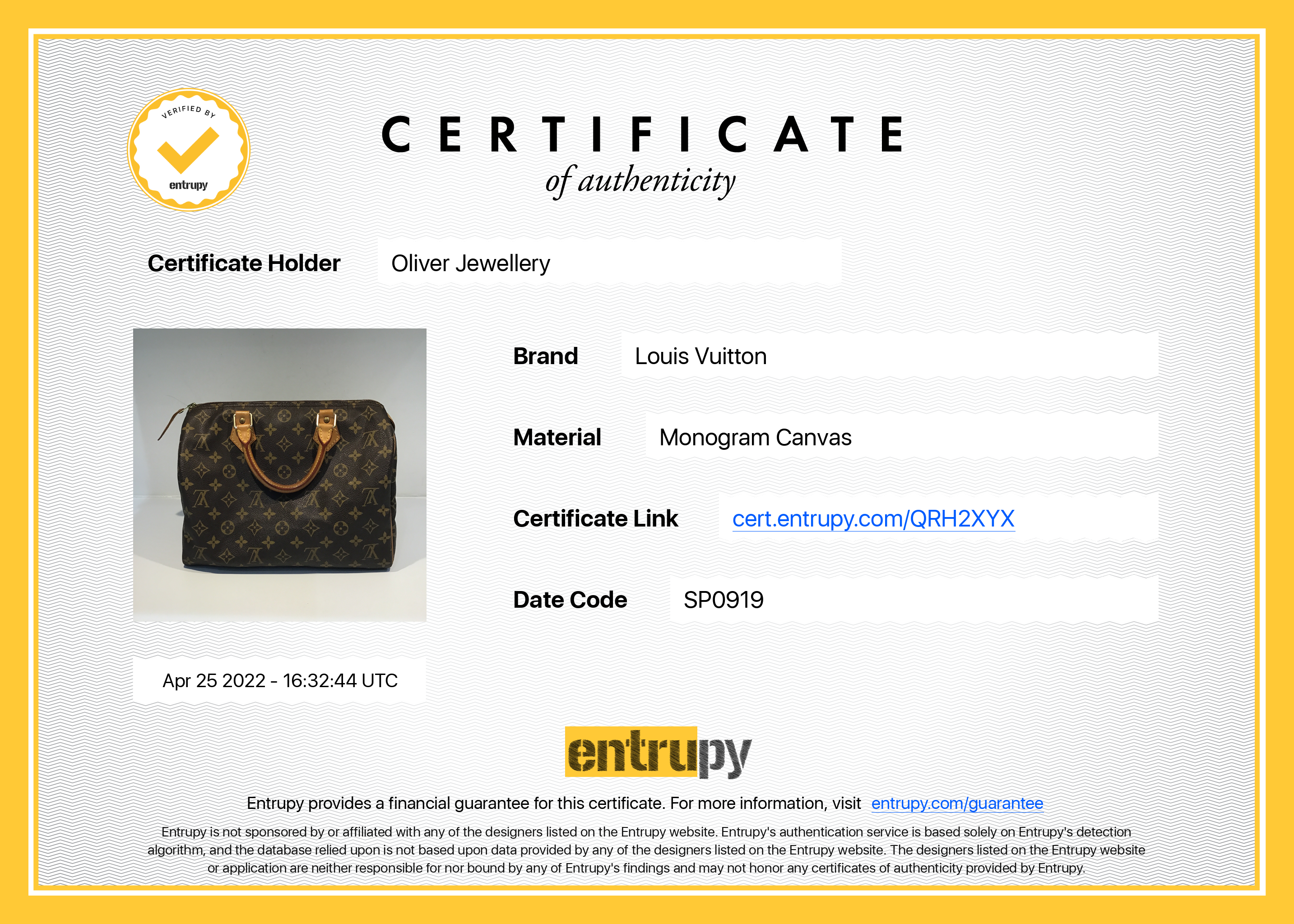 Louis Vuitton Monogram Speedy 30