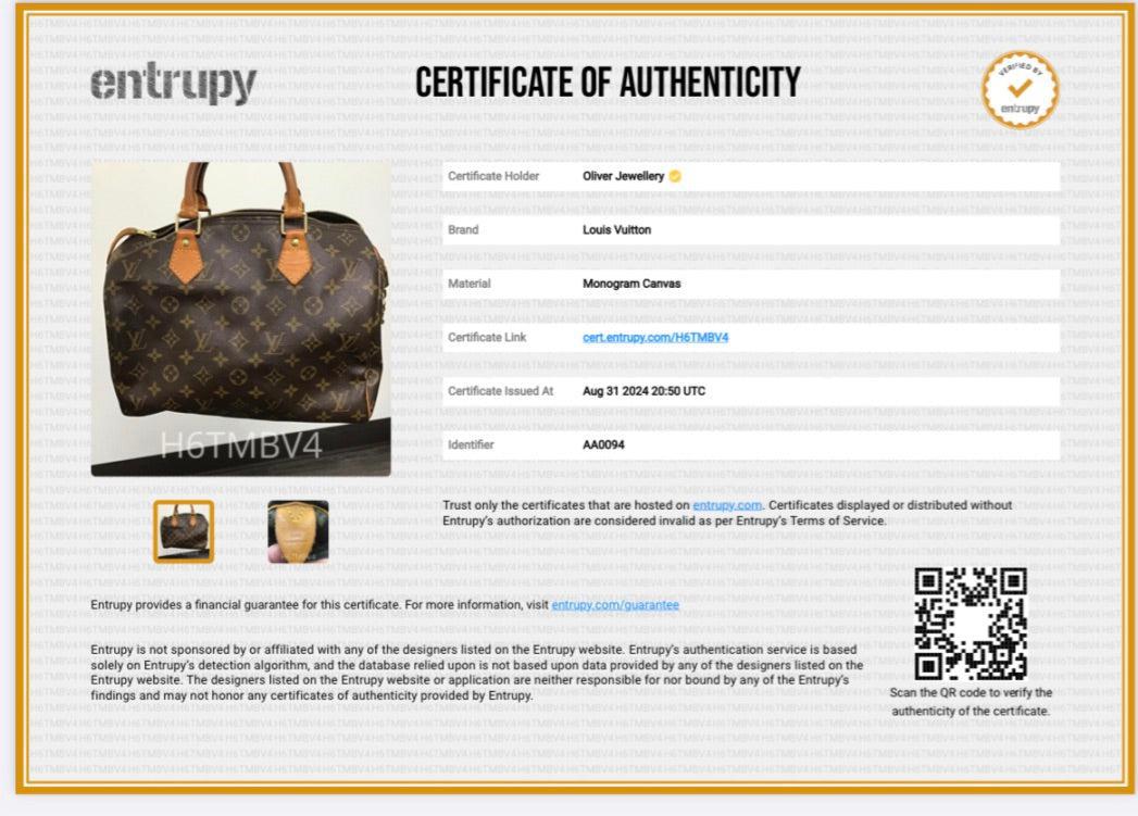 Louis Vuitton Monogram Speedy 30