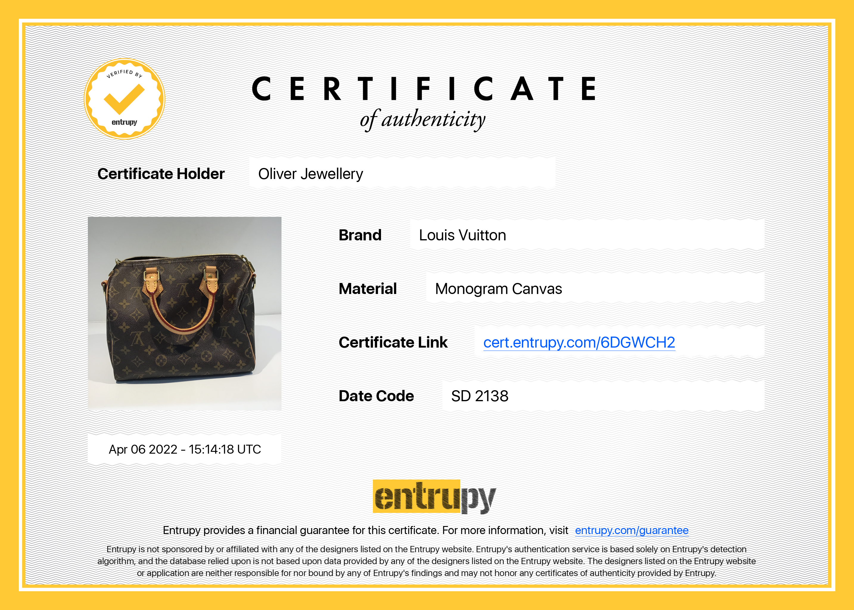 Louis Vuitton Monogram Speedy Bandouliere 25