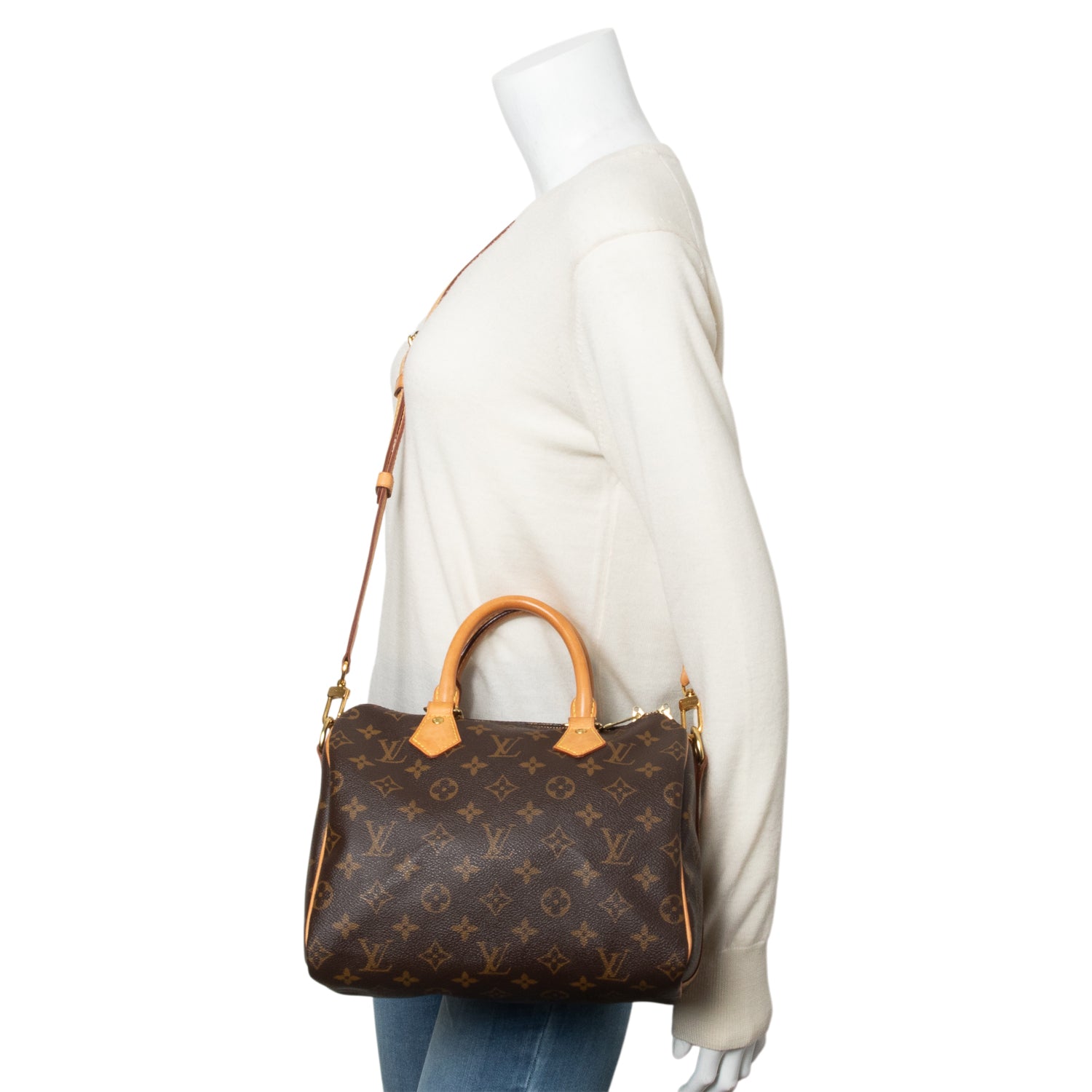Louis Vuitton Monogram Speedy Bandouliere 25 w/ Strap