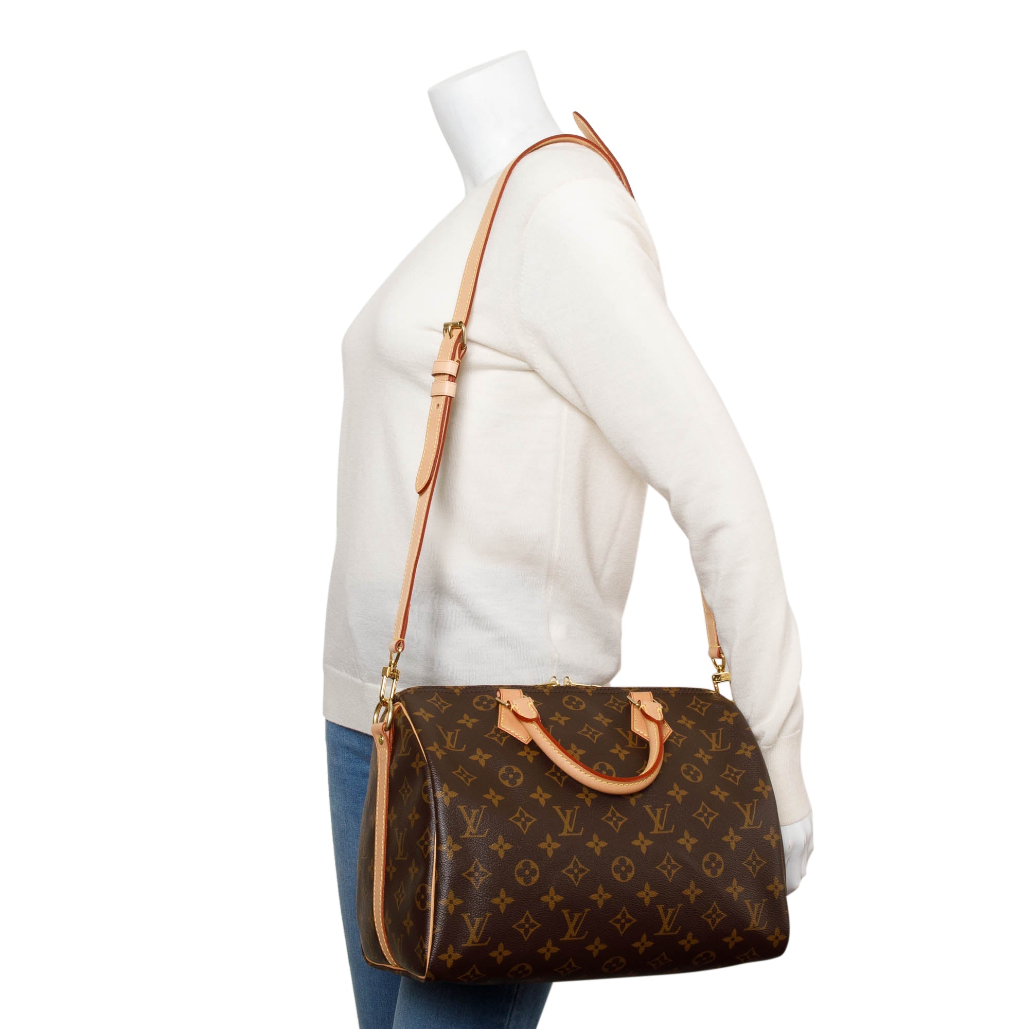 Louis Vuitton Monogram Speedy Bandouliere 30 w/ Box & Receipt