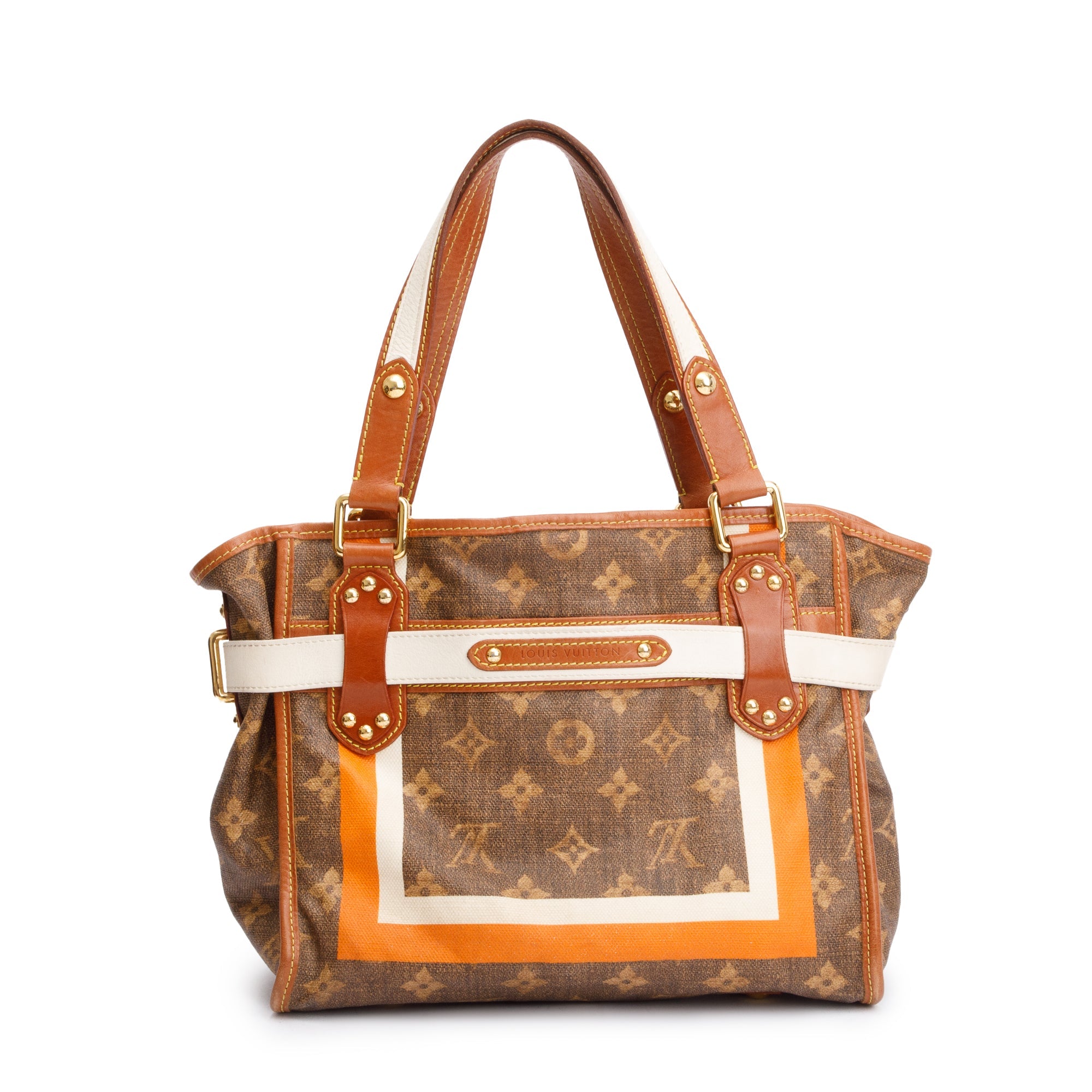 Louis Vuitton Monogram Tisse Sac Rayures PM Tote