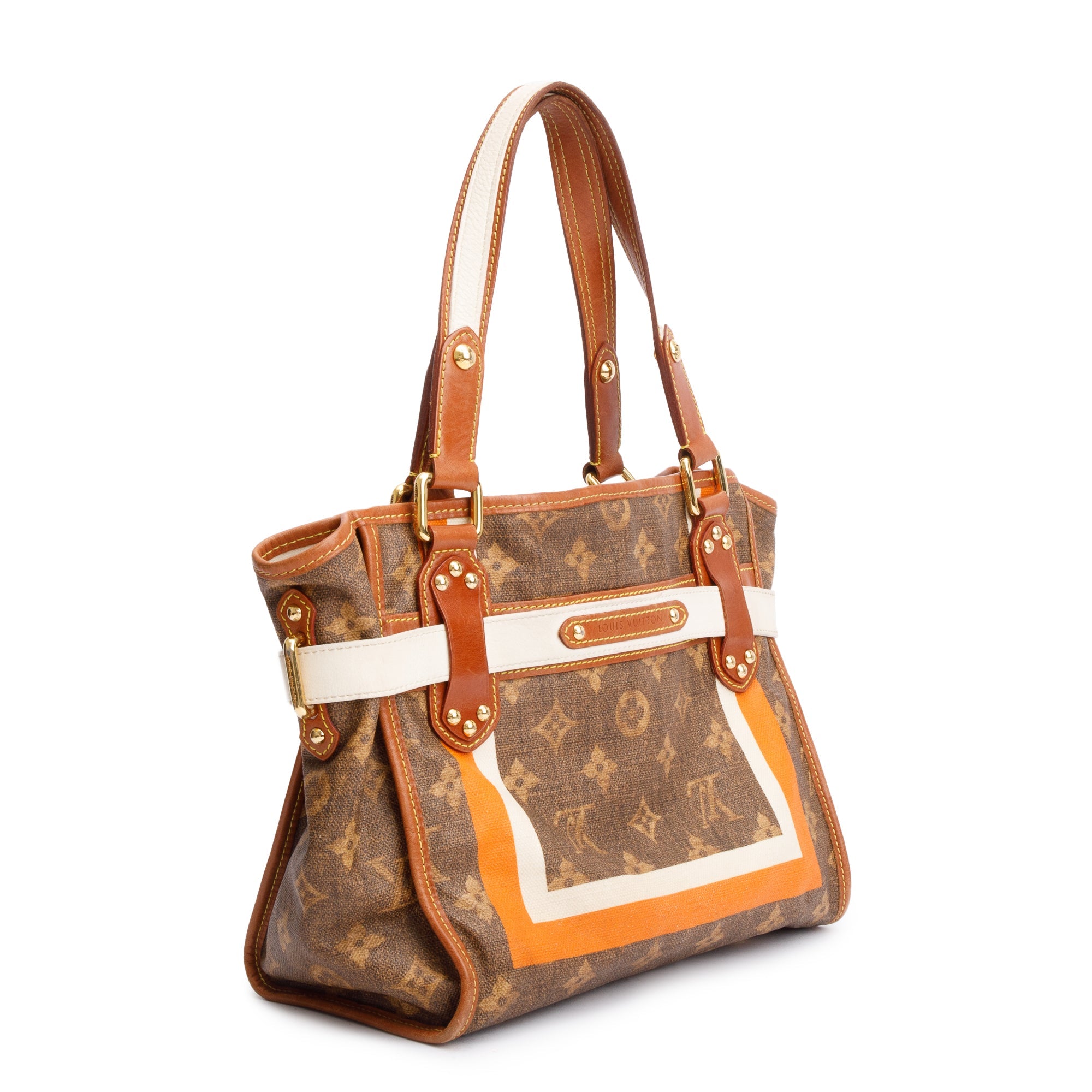 Louis Vuitton Monogram Tisse Sac Rayures PM Tote