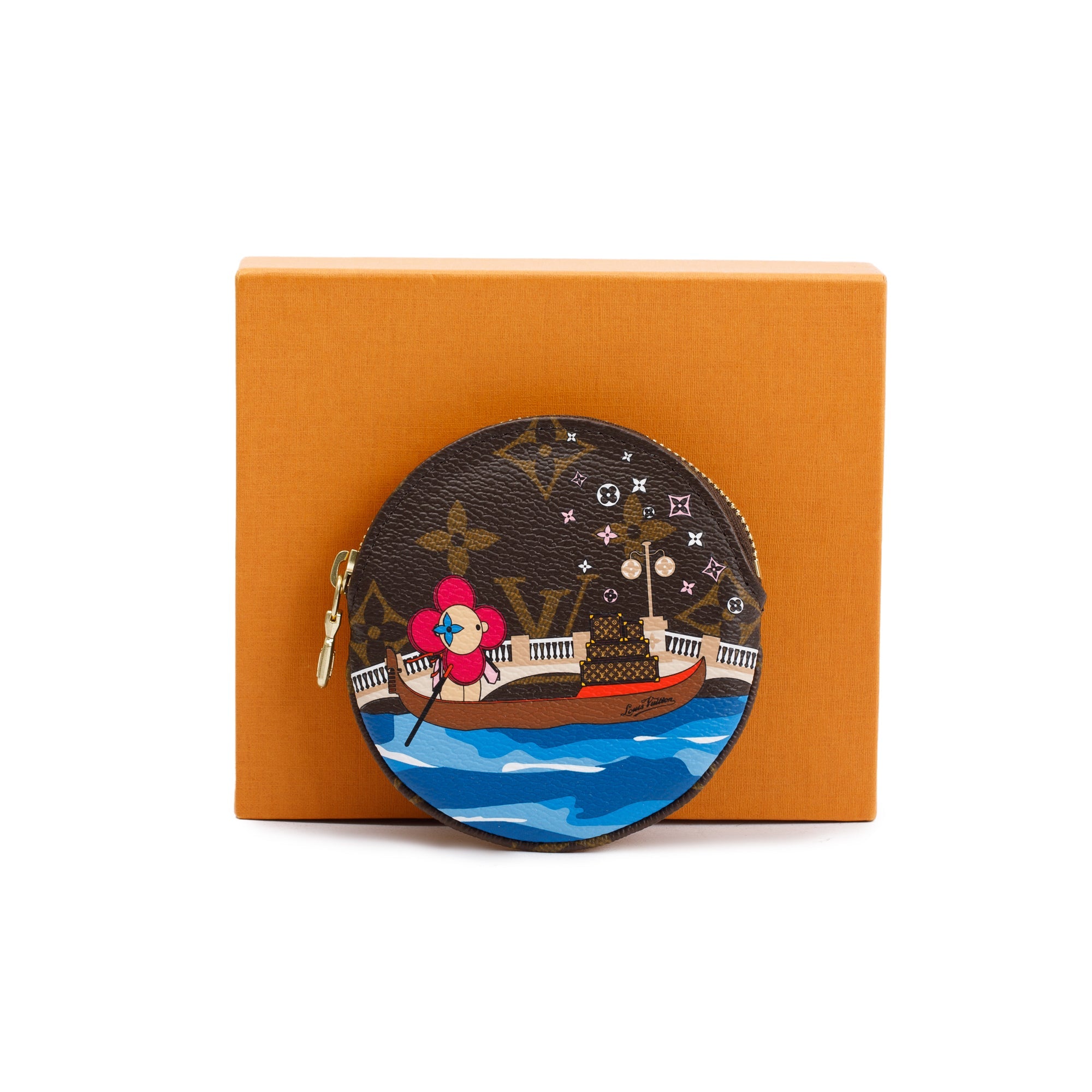 Louis Vuitton Monogram Vivienne Animation Round Coin Purse w/ Box