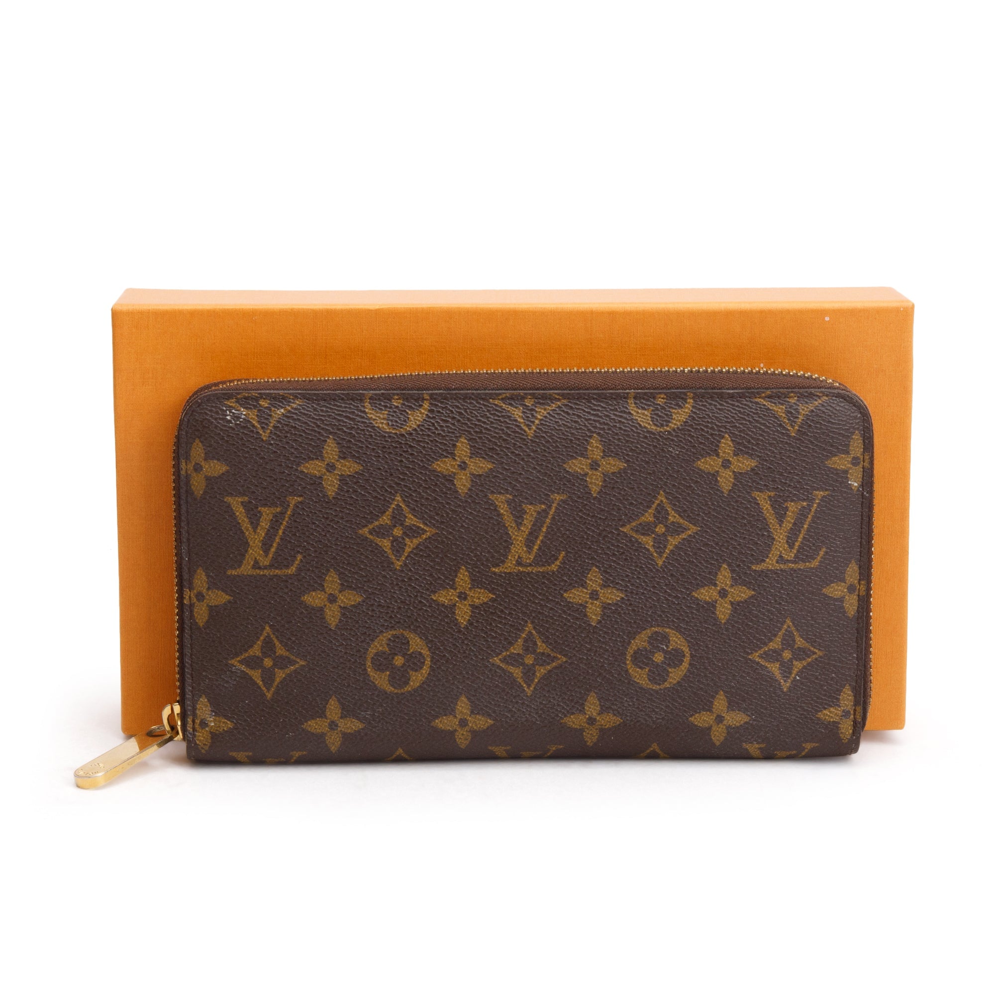 Louis Vuitton Monogram Zippy Organizer Wallet w/ Box
