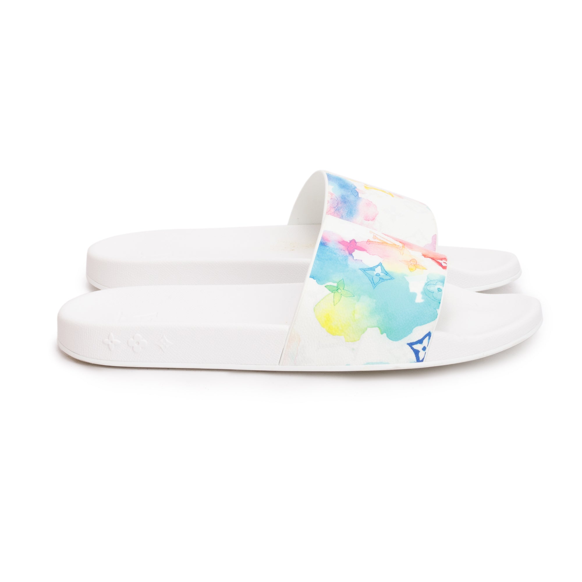 Louis Vuitton watercolor slides Louis Vuitton Multicolor Monogram Watercolor Waterfront Mule  main image 4