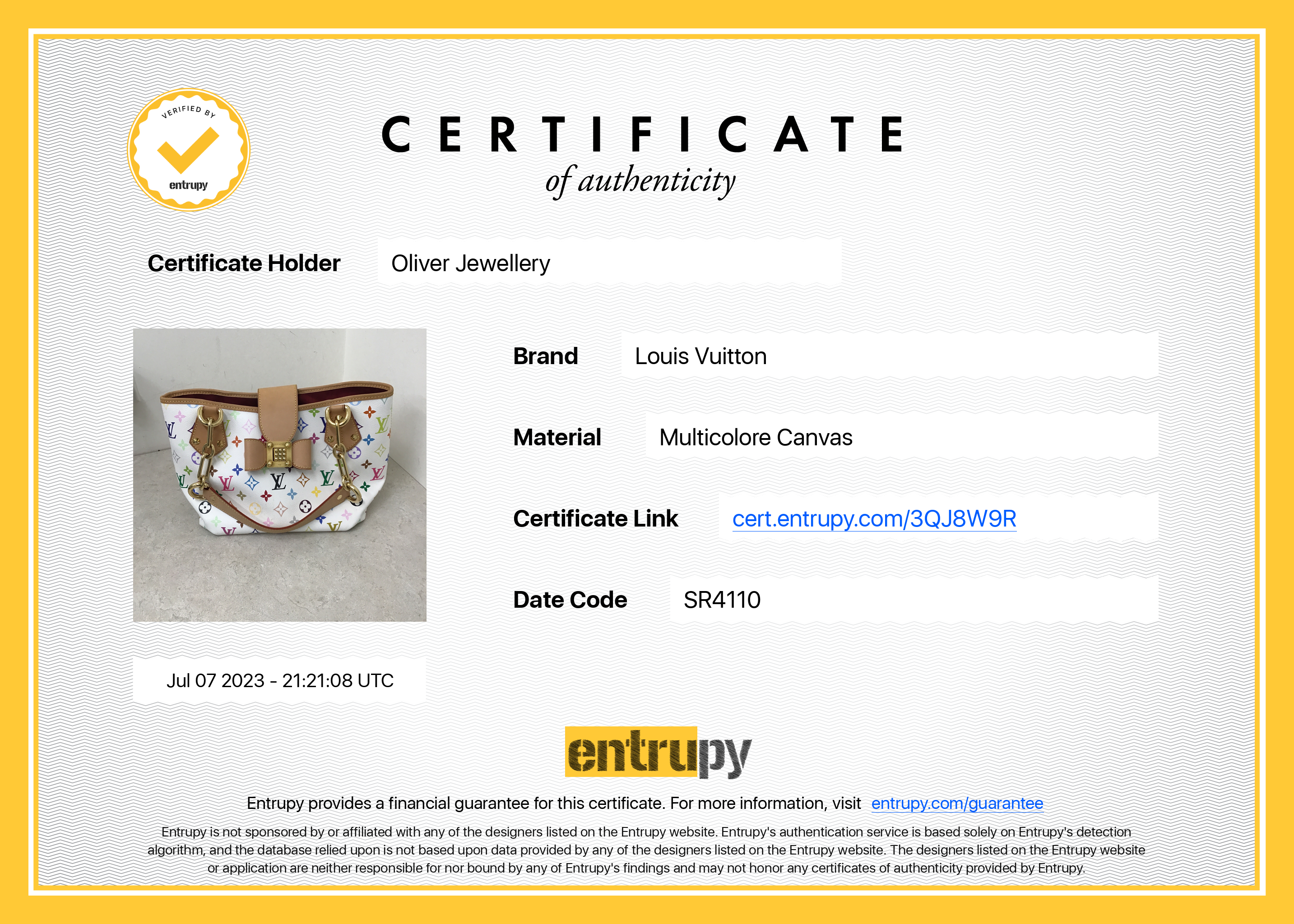 Louis Vuitton Multicolore Annie MM