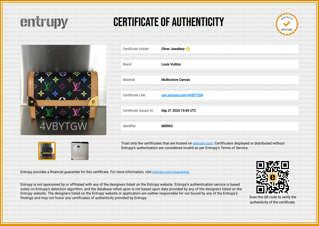 Louis Vuitton Multicolore Card Holder