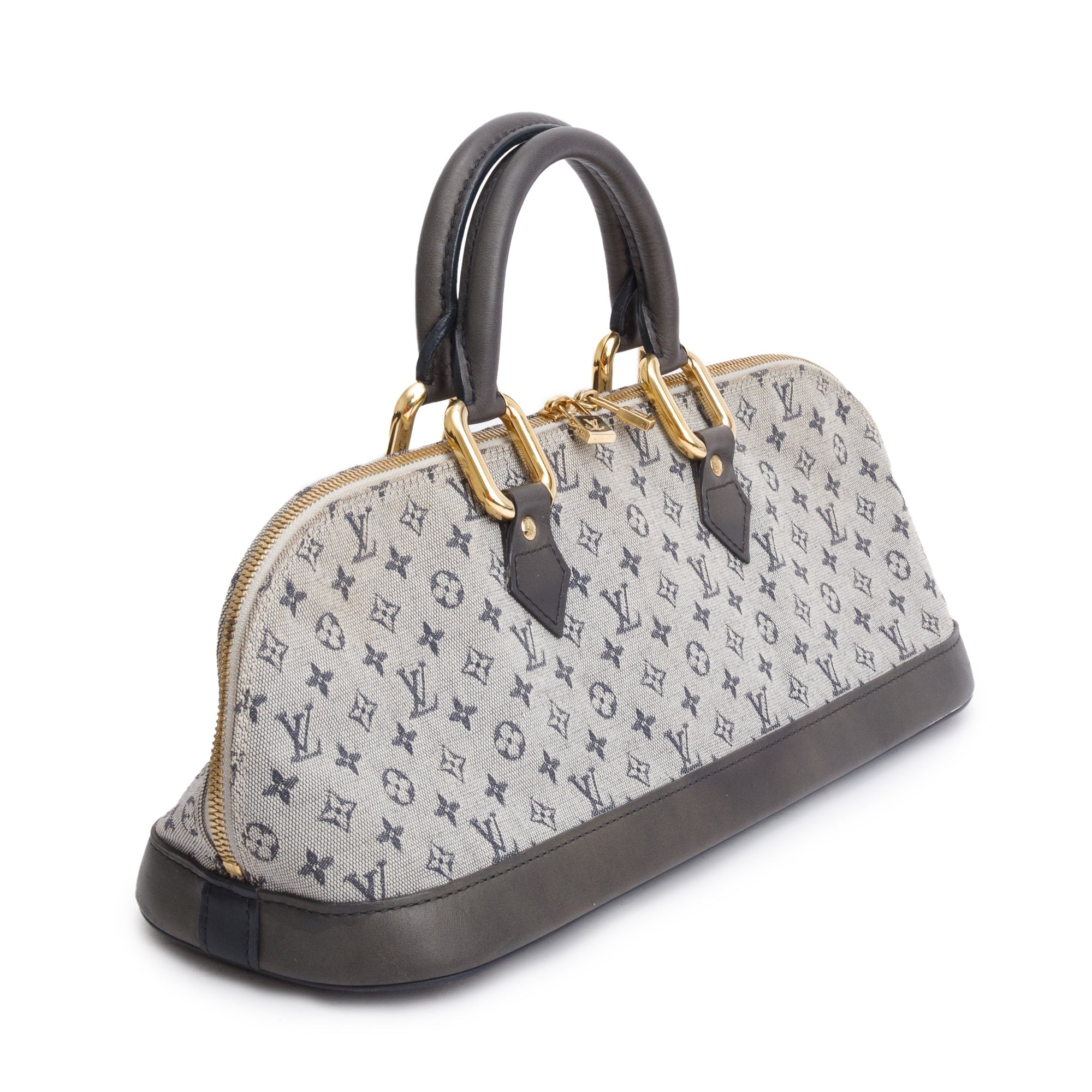 Louis Vuitton Navy Mini Lin Alma Long